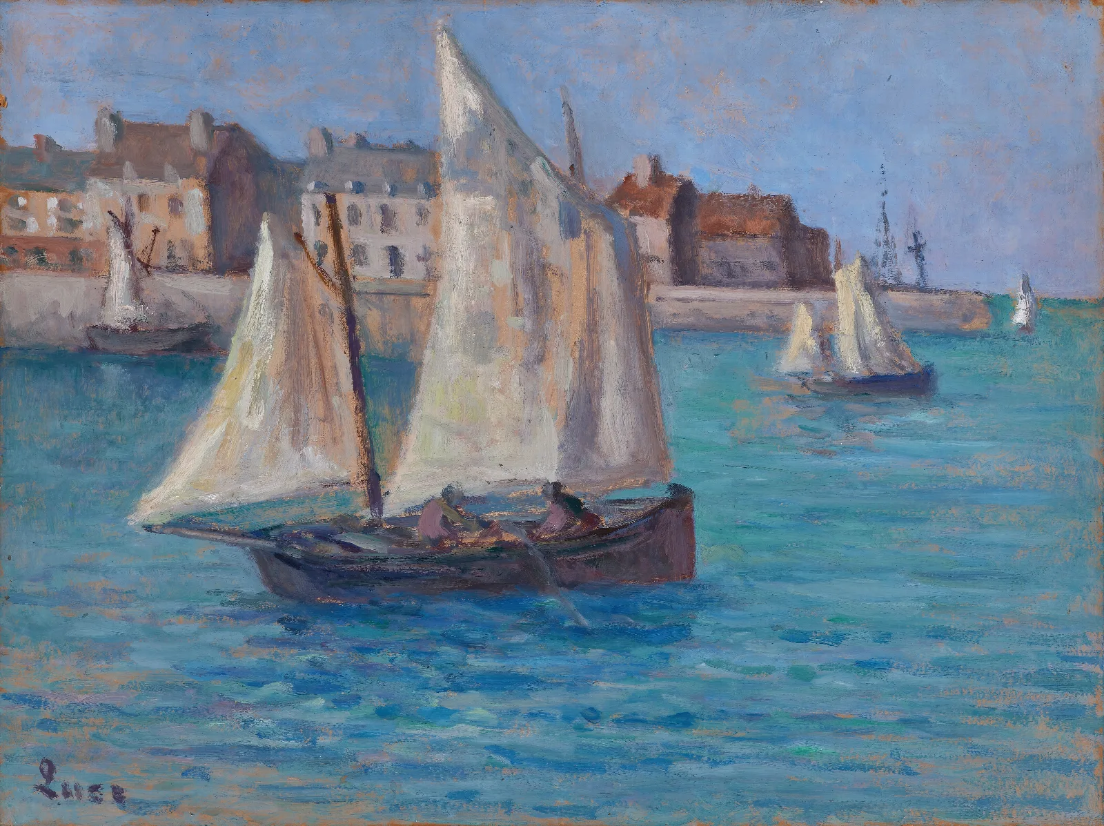 Port De Dieppe Wall Art by Maximilien Luce - Canvas Print