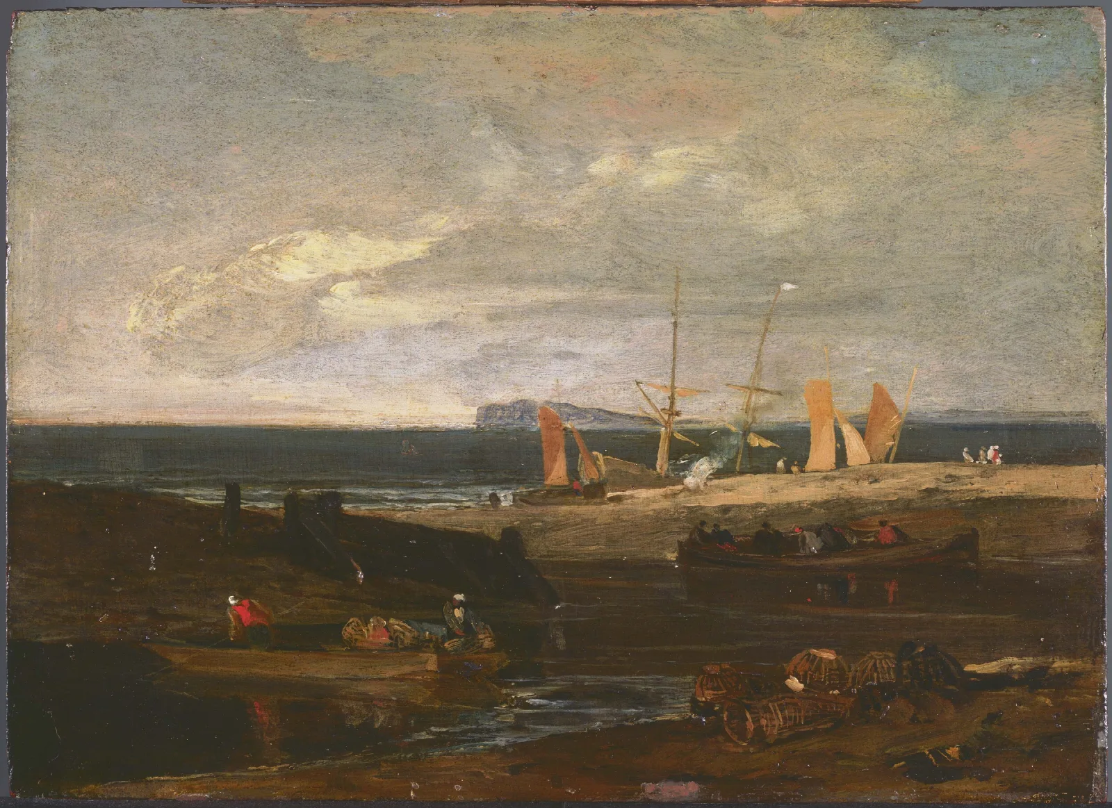 A Scene On The English Coast Wall Art by Joseph Mallord William Turner - Canvas Print