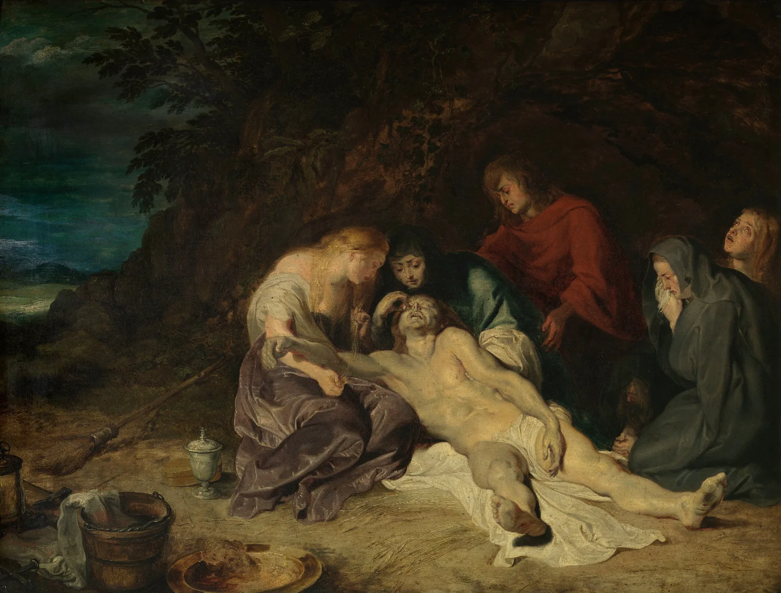 The Lamentation Over The Dead Christ 7 Wall Art by Peter Paul Rubens - Canvas Print