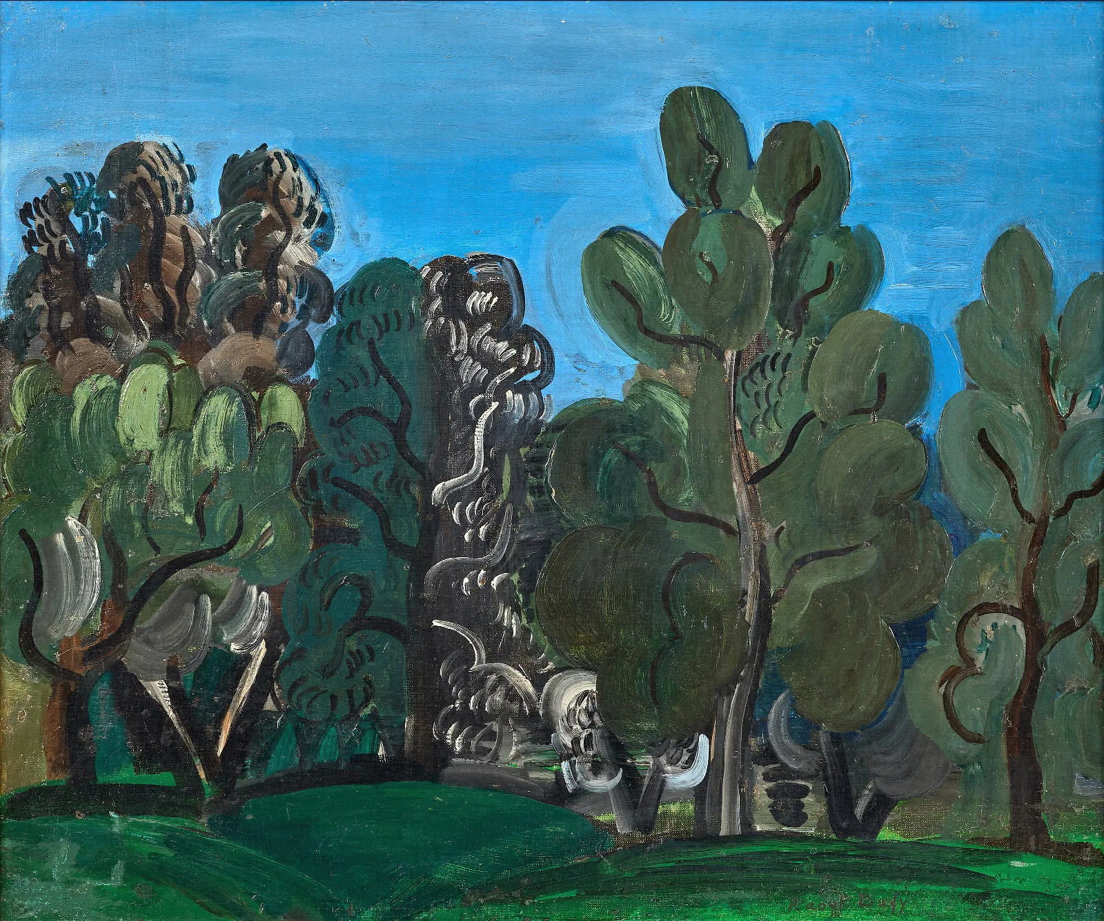 Eze Wall Art by Raoul Dufy - Canvas Print