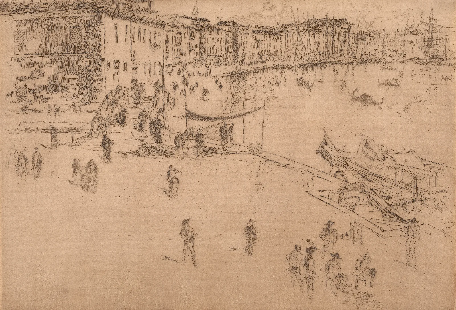 The Riva No 2 2 Wall Art by James Abbott McNeill Whistler - Canvas Print
