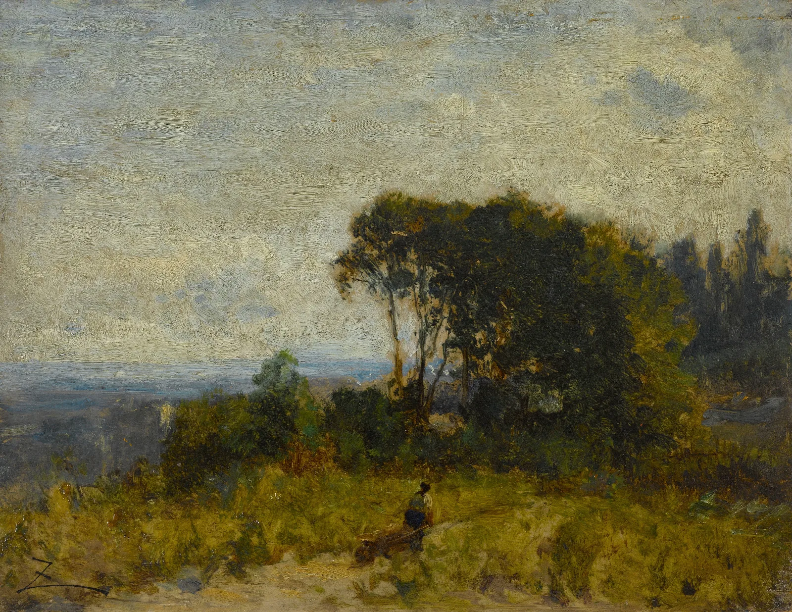 Environs De Barbizon Wall Art by Félix Ziem - Canvas Print