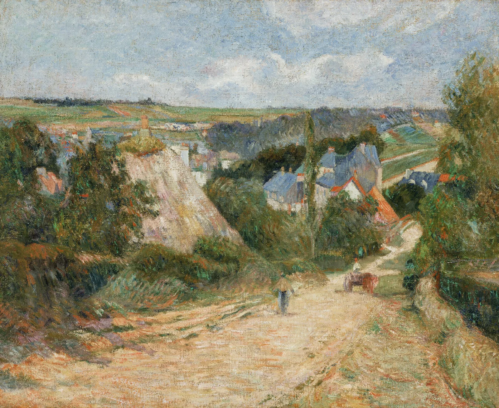 Entrance To The Village Of Osny Wall Art by Paul Gauguin - Canvas Print