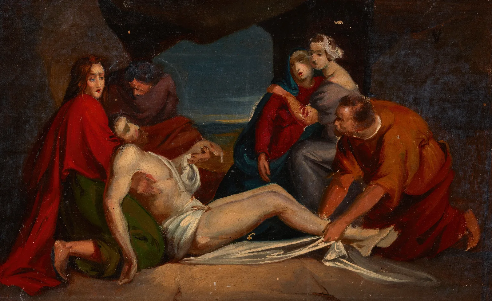 The Entombment 25 Wall Art by Józef Simmler - Canvas Print