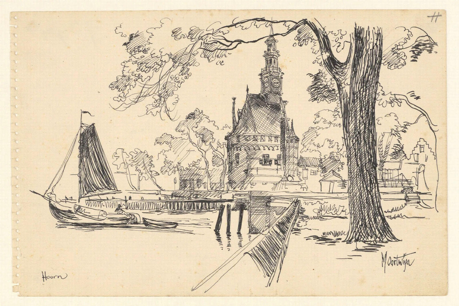 Gezicht Op De Hoofdtoren Wall Art by Maarten Oortwijn - Canvas Print