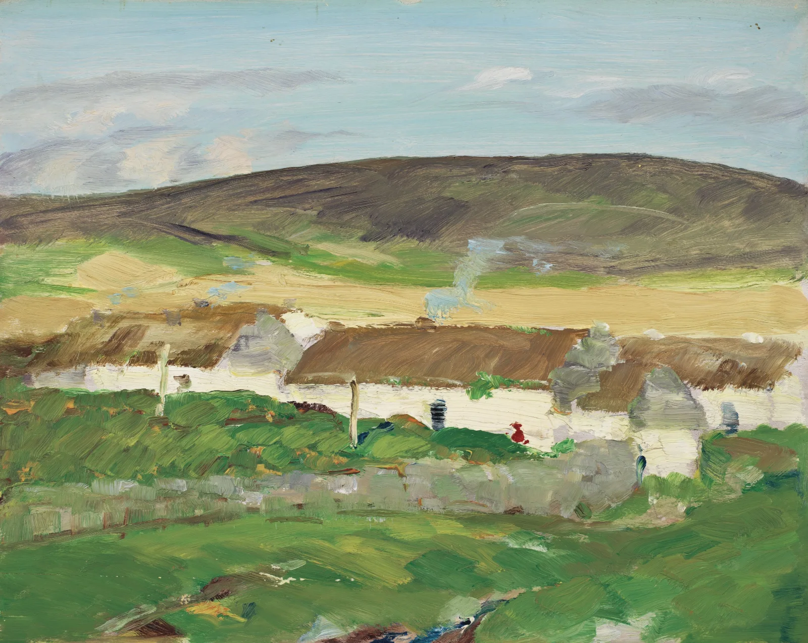 The White Cottage Ireland Wall Art by Robert Henri - Canvas Print