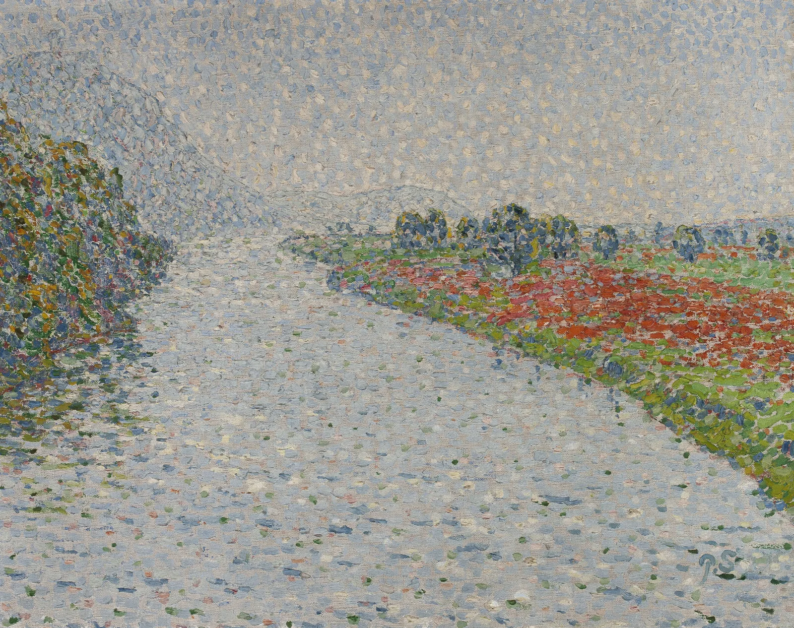 Riverside Landscaperuhr Near Hohensyburg Wall Art by Christian Rohlfs - Canvas Print