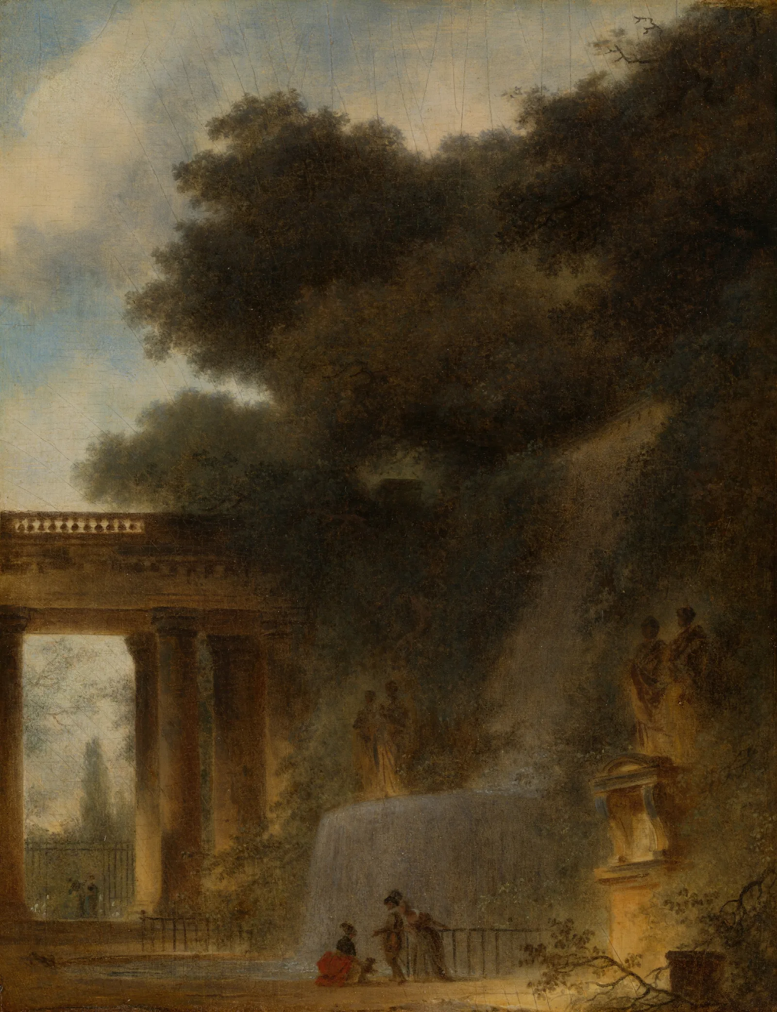 The Cascade Wall Art by Jean-Honoré Fragonard - Canvas Print