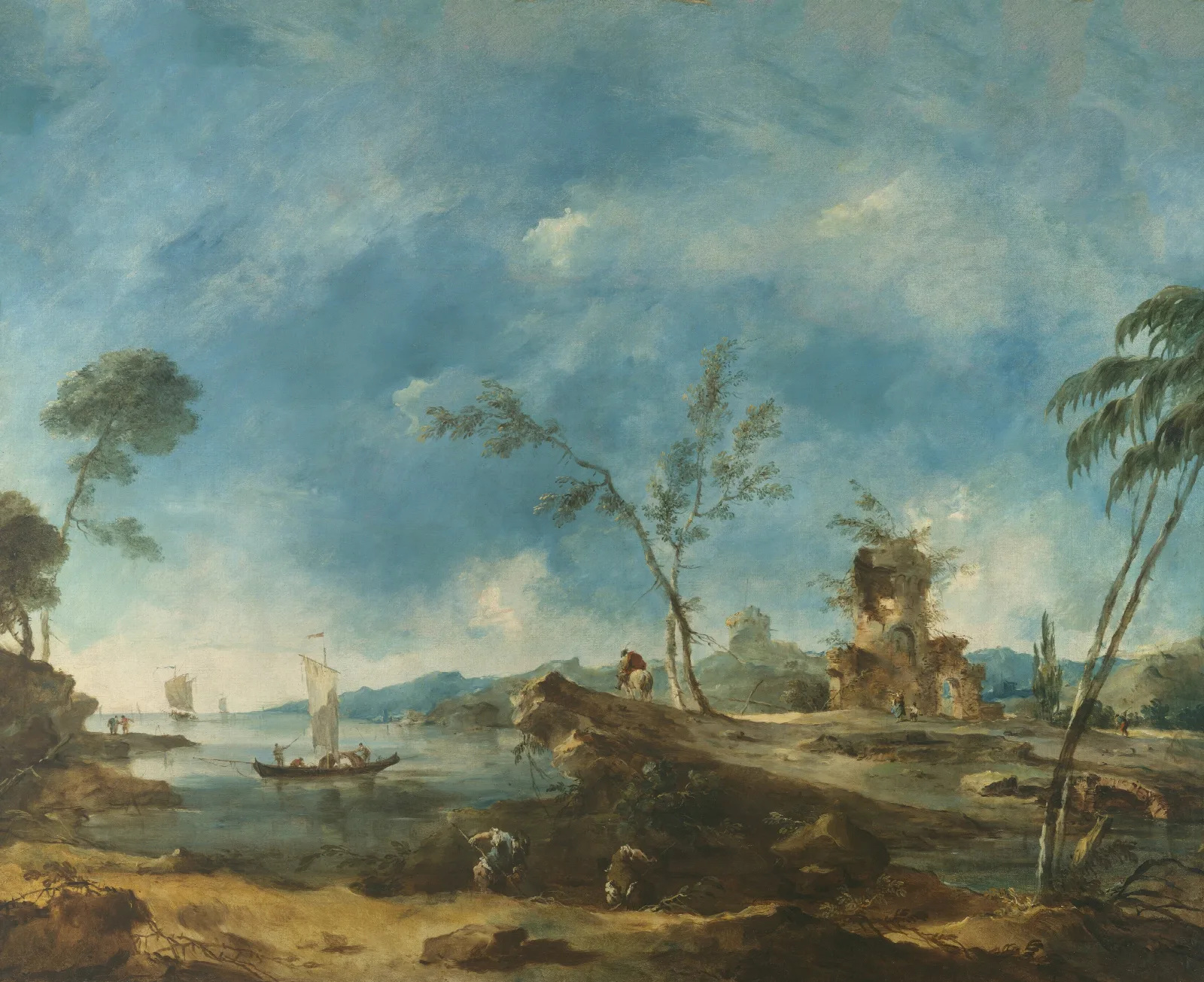 Fantastic Landscape 2 Wall Art by Francesco Guardi - Canvas Print