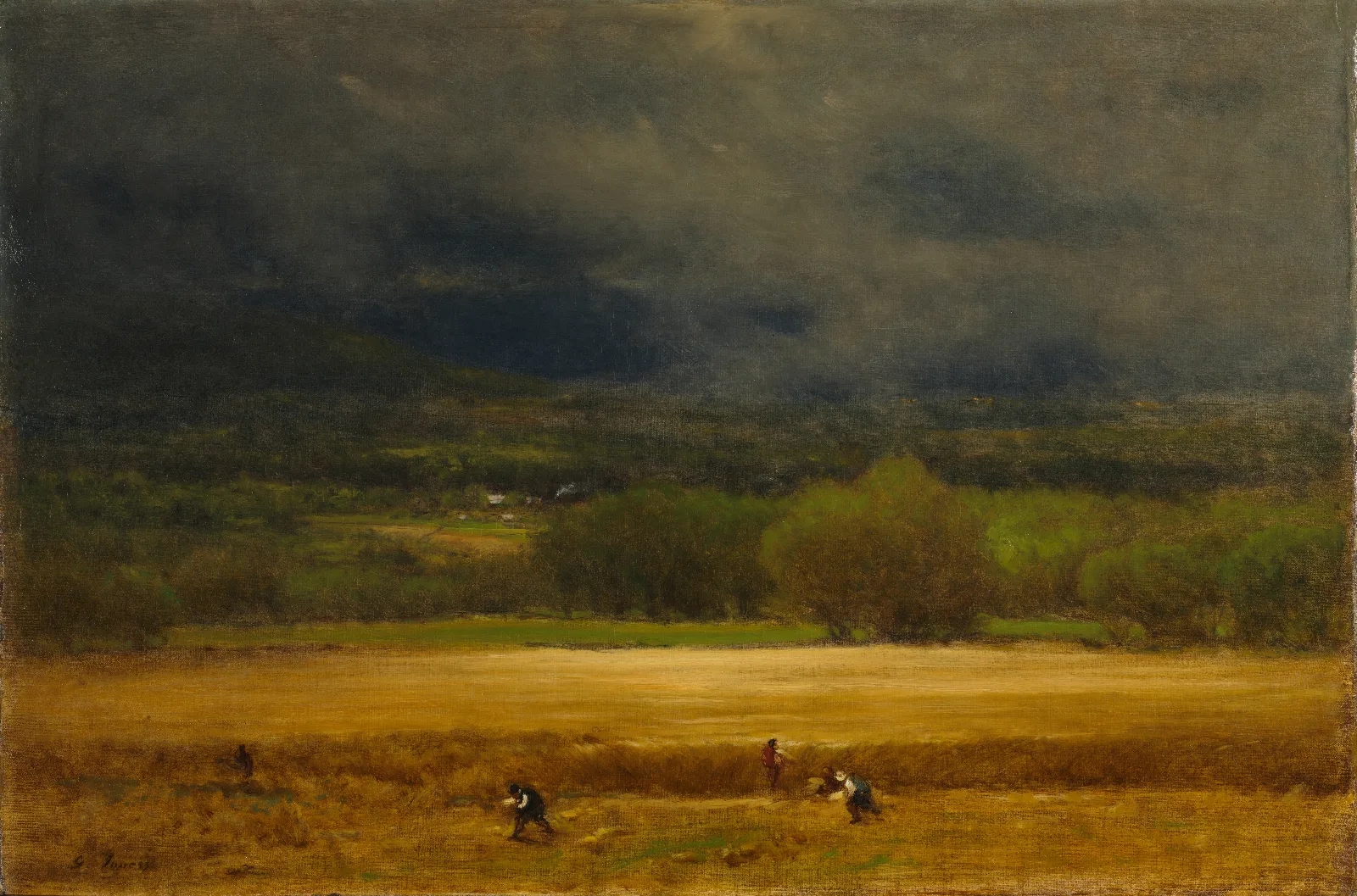The Wheat Field Wall Art by George Inness - Canvas Print