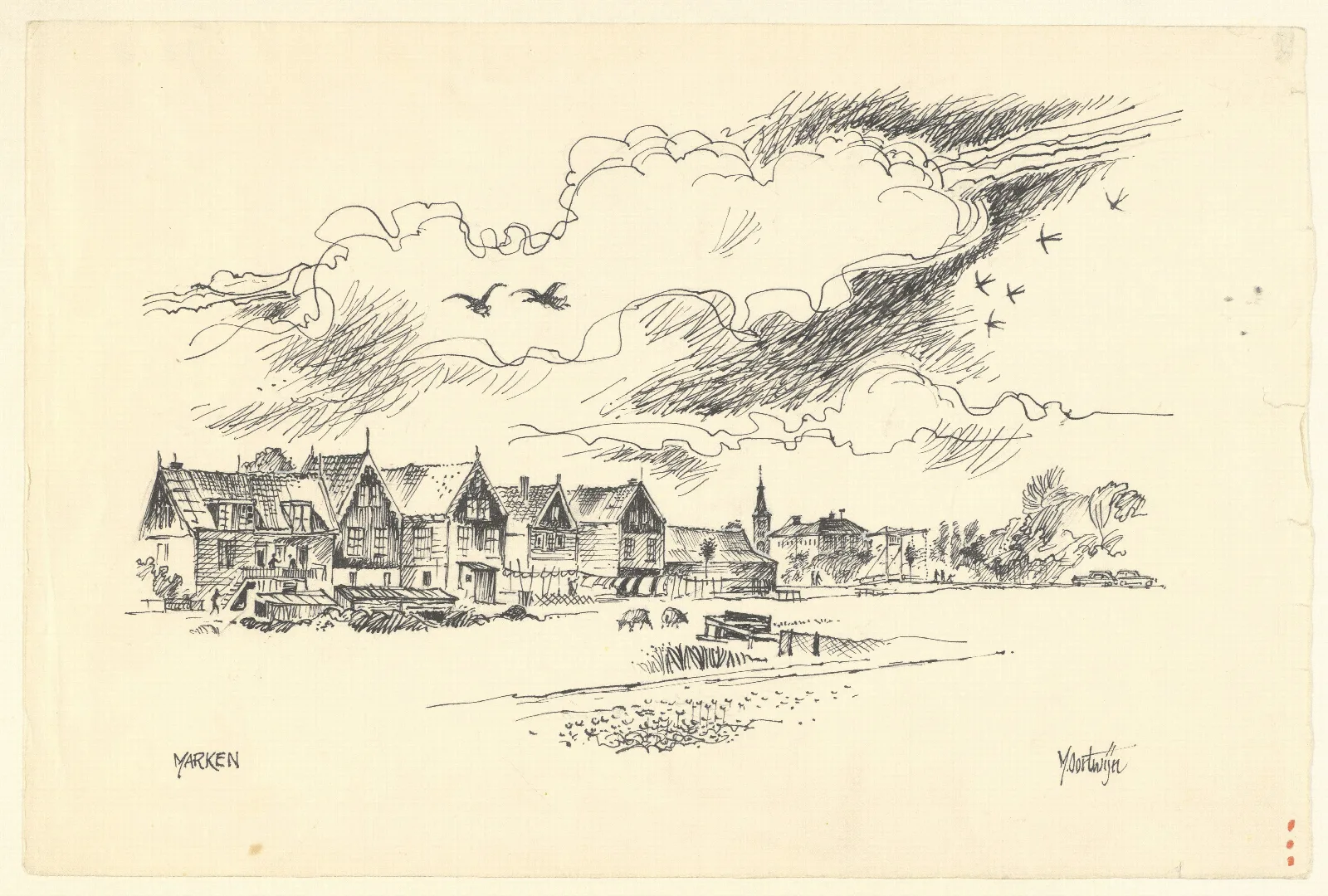 Gezicht Op Marken Wall Art by Maarten Oortwijn - Canvas Print
