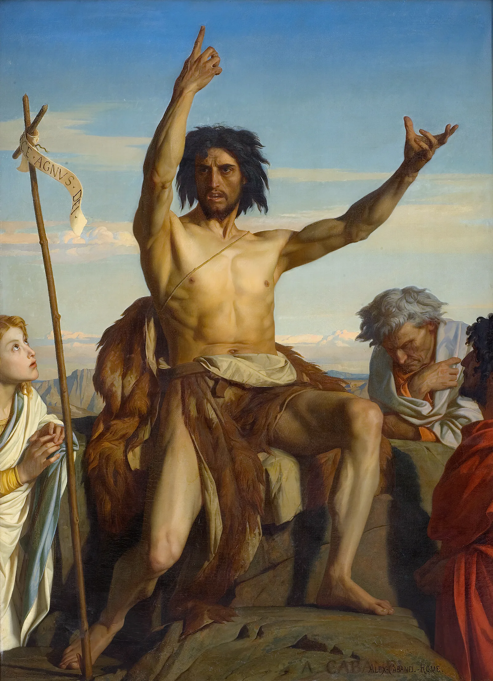 Saint Jean Baptiste Wall Art by Alexandre Cabanel - Canvas Print