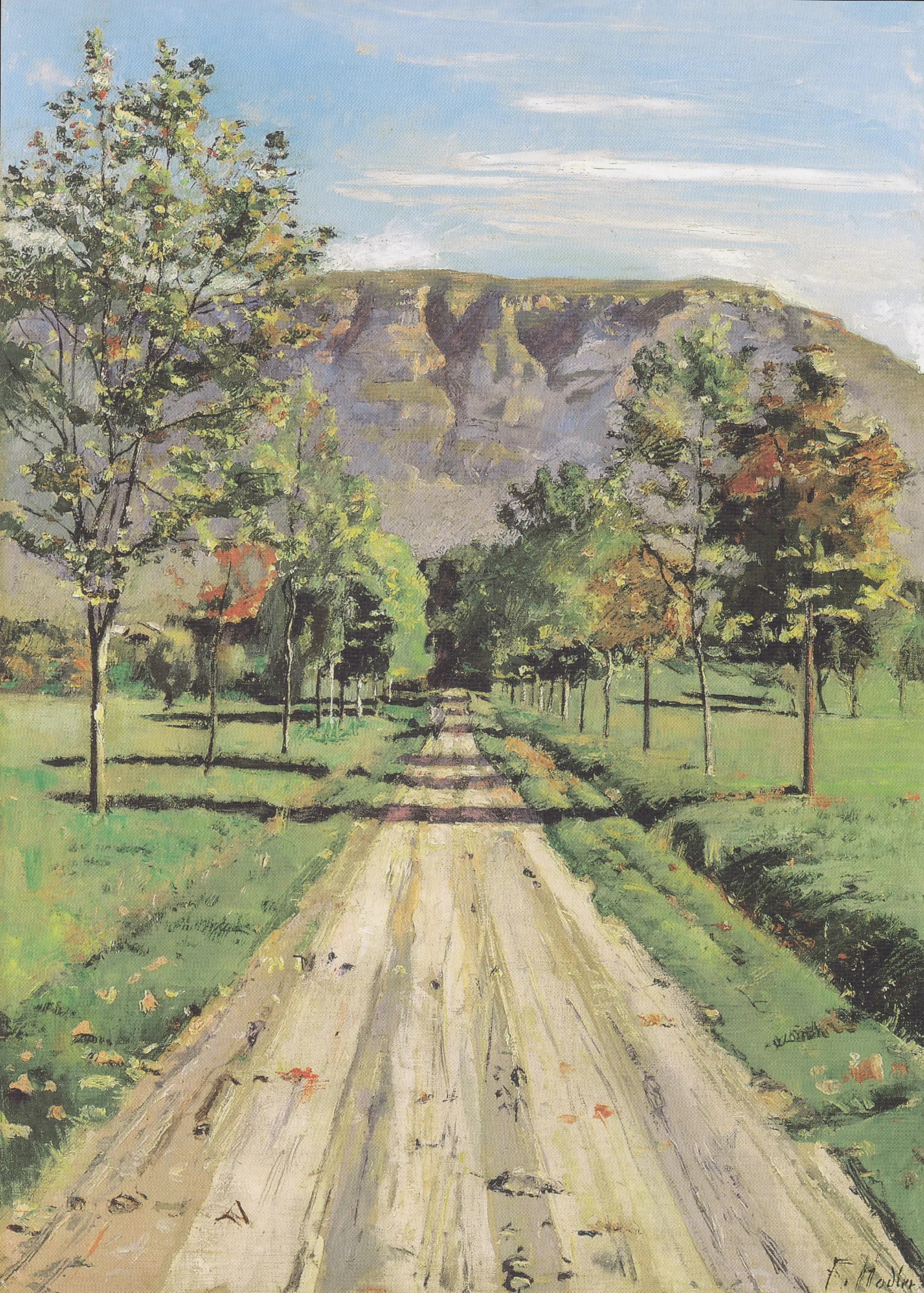 Die Strasse Nach Evordes Wall Art by Ferdinand Hodler - Canvas Print
