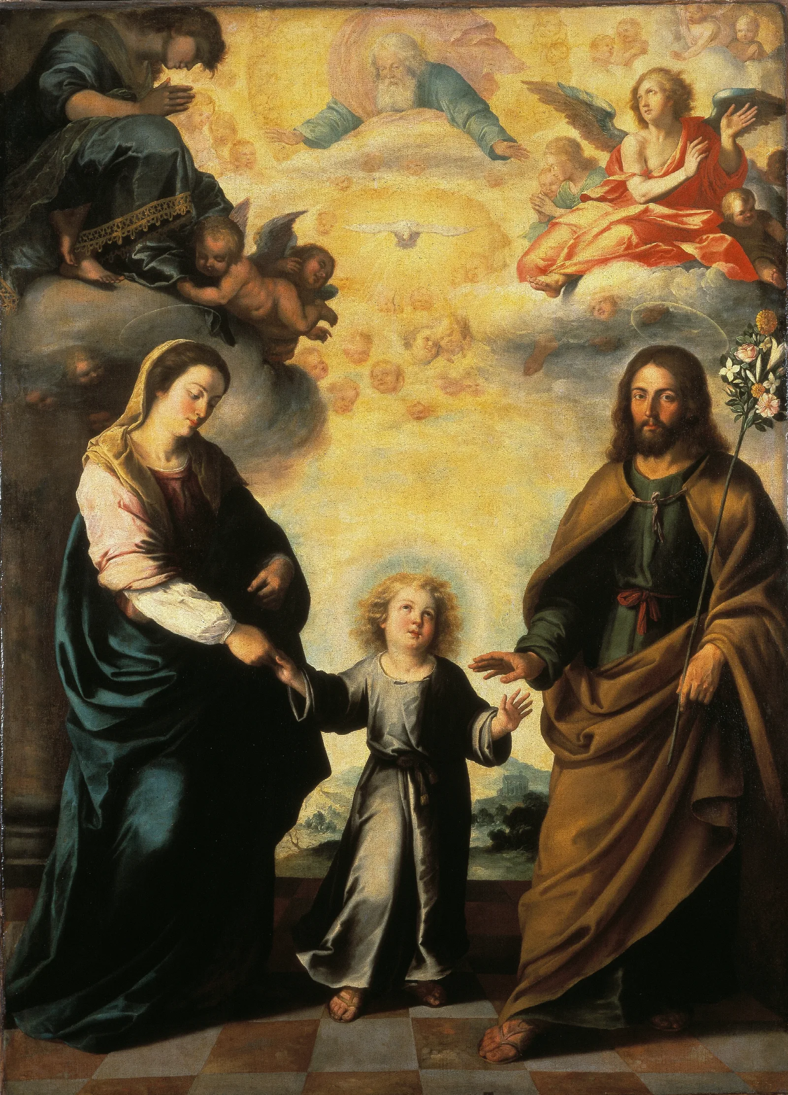 The Return Of The Holy Family From Egypt Wall Art by Bartolomé Estebán Murillo - Canvas Print
