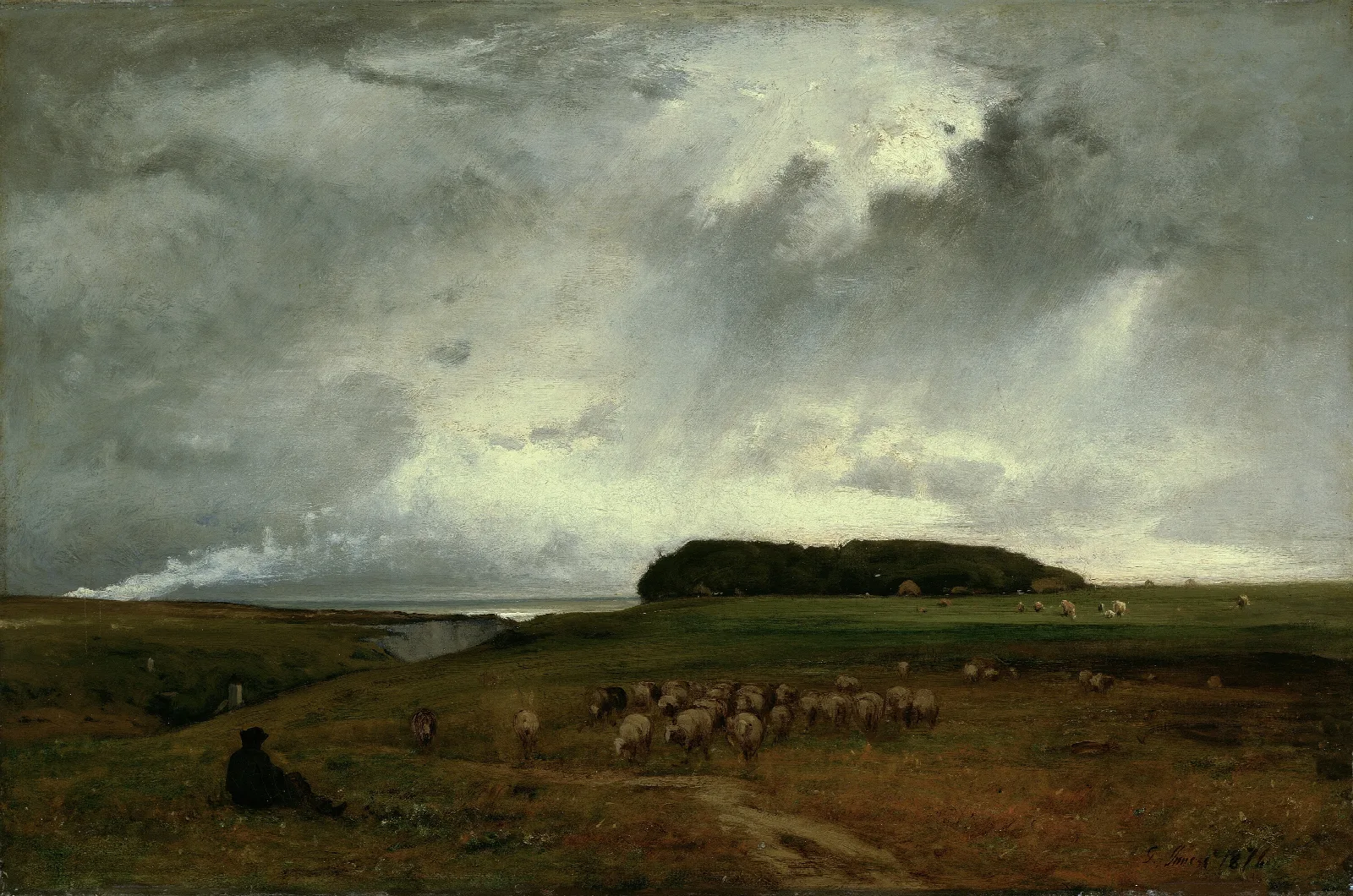 The Storm 9 Wall Art by George Inness - Canvas Print