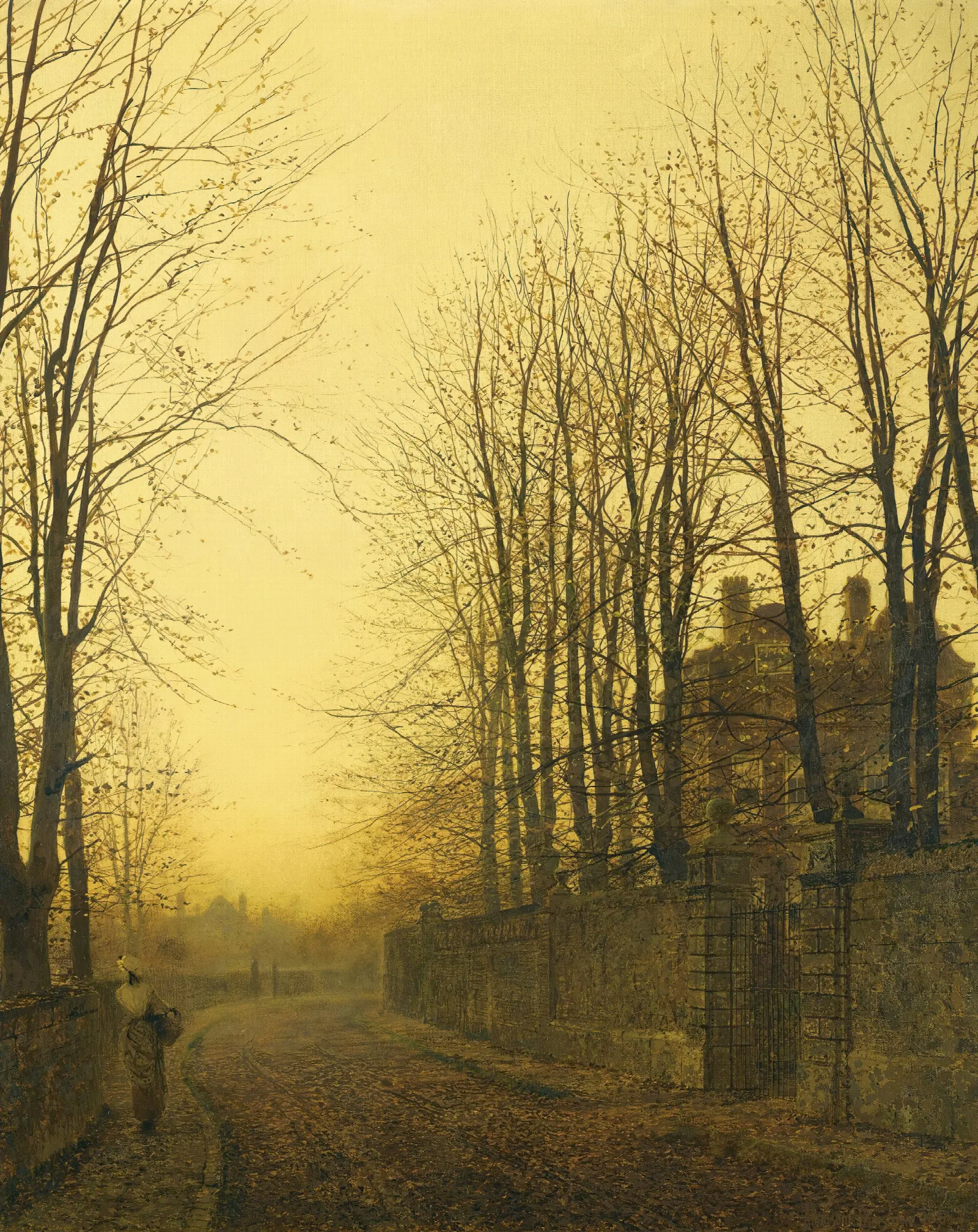 Late Autumn 2 Wall Art by John Atkinson Grimshaw - Canvas Print