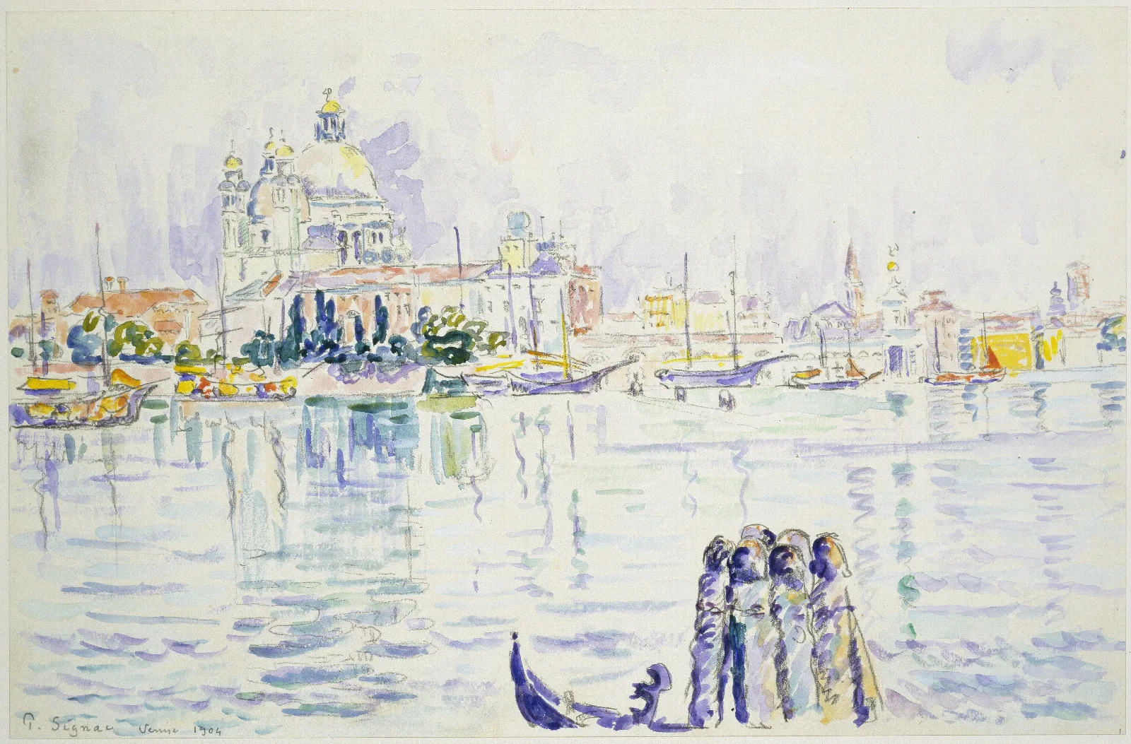 Venice Grand Canal 3 Wall Art by Paul Signac - Canvas Print