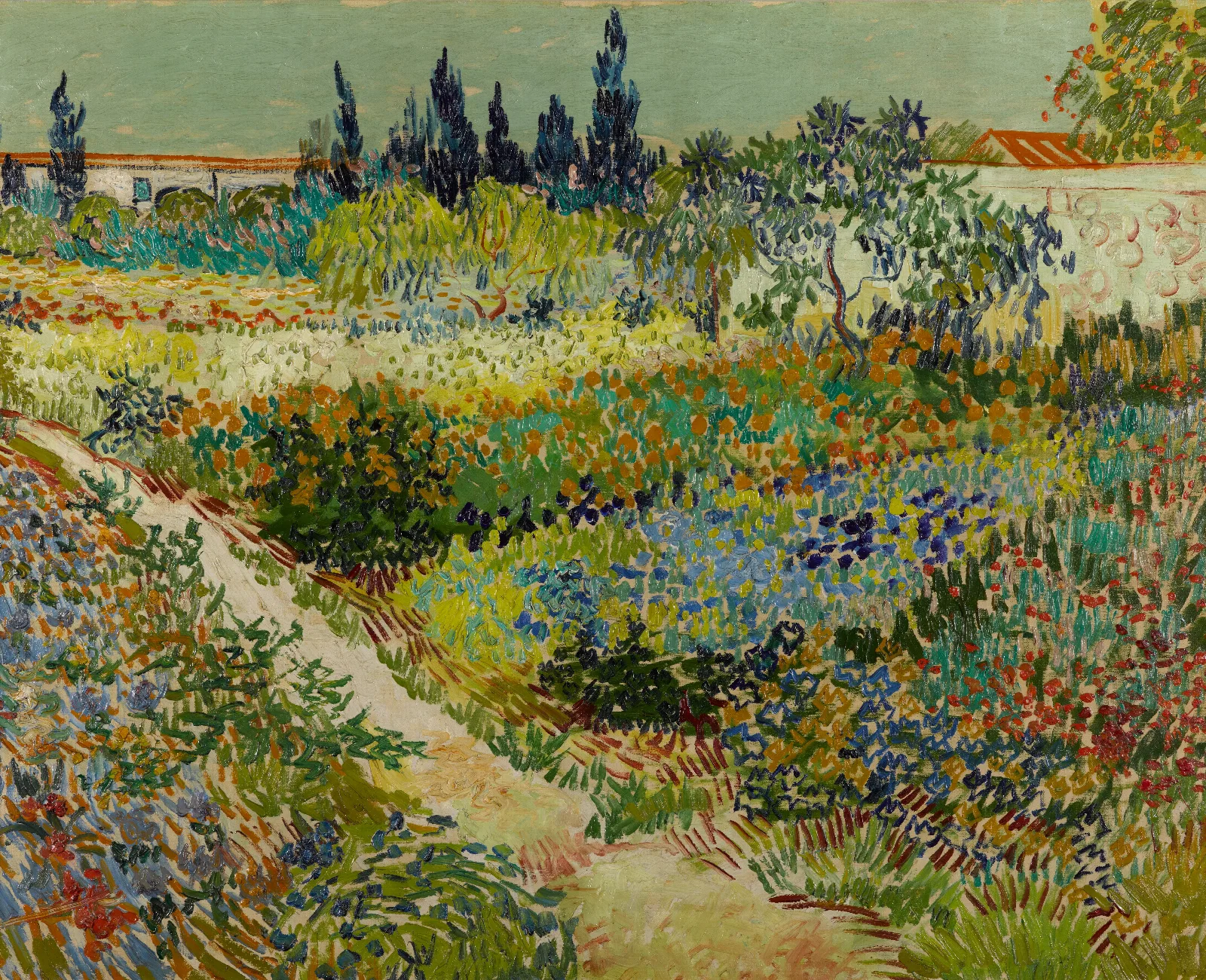Garden At Arles Wall Art by Vincent van Gogh - Canvas Print