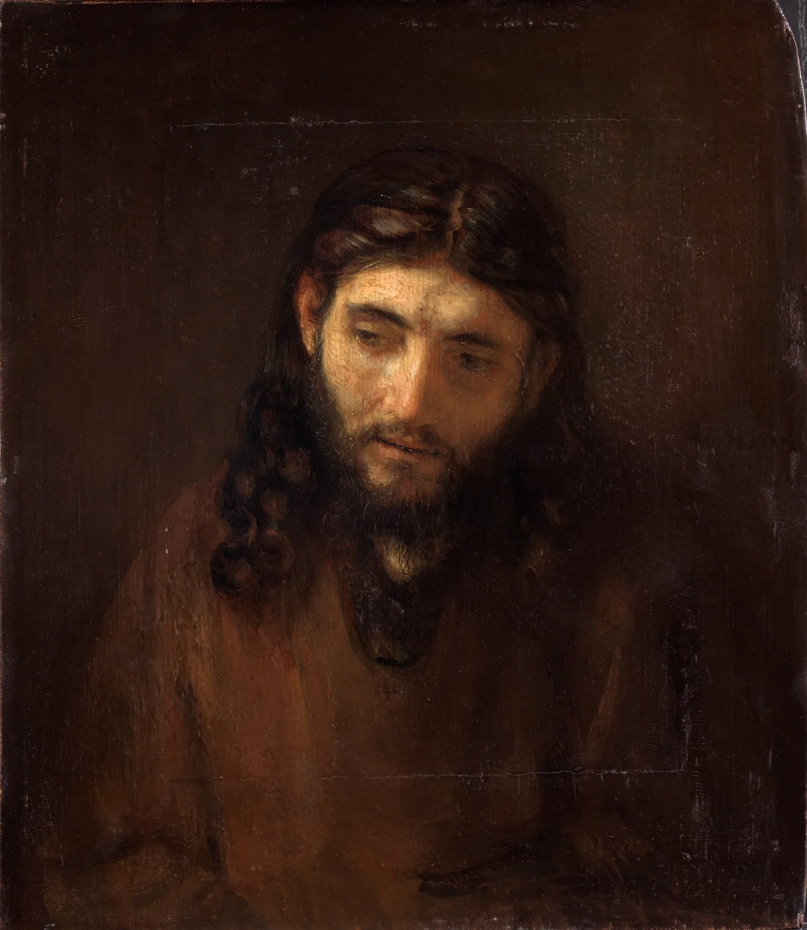 Head Of Christ 4 Wall Art by Rembrandt van Rijn - Canvas Print