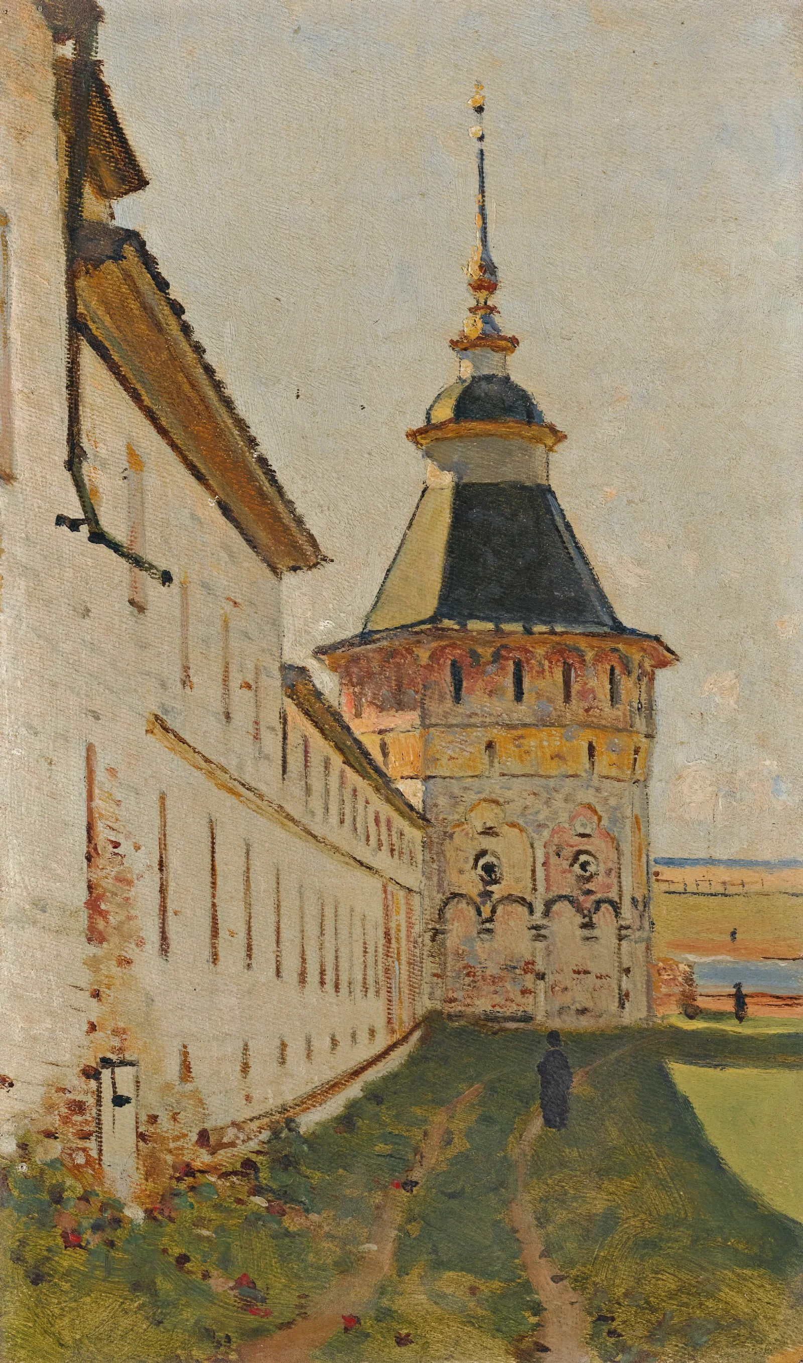 Monastery Tower Wall Art by Vasily Vereshchagin - Canvas Print