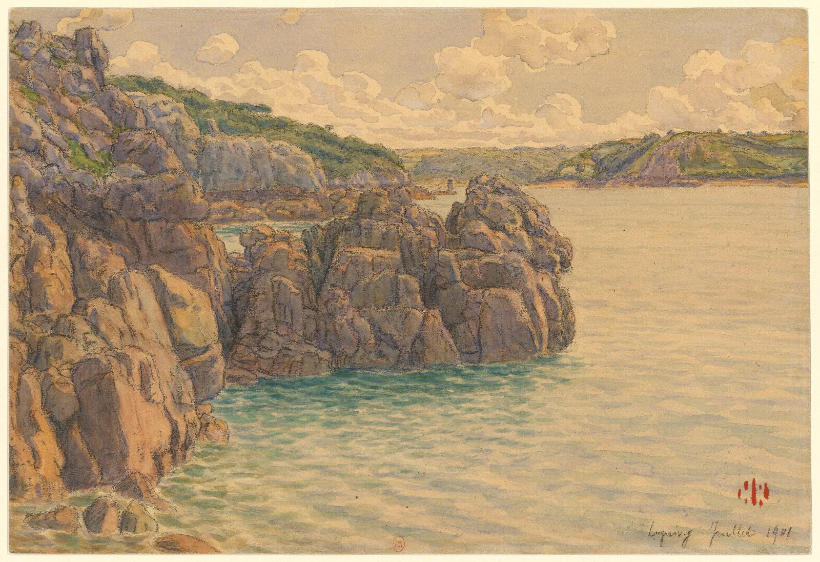 Loguivy 7 Wall Art by Henri Rivière - Canvas Print