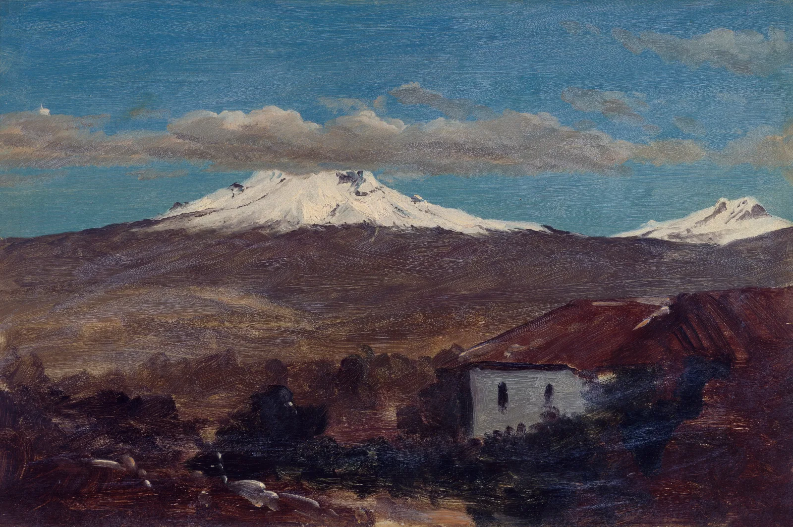 Mount Chimborazo Shown From Riobamba Ecuador Wall Art by Frederic Edwin Church - Canvas Print