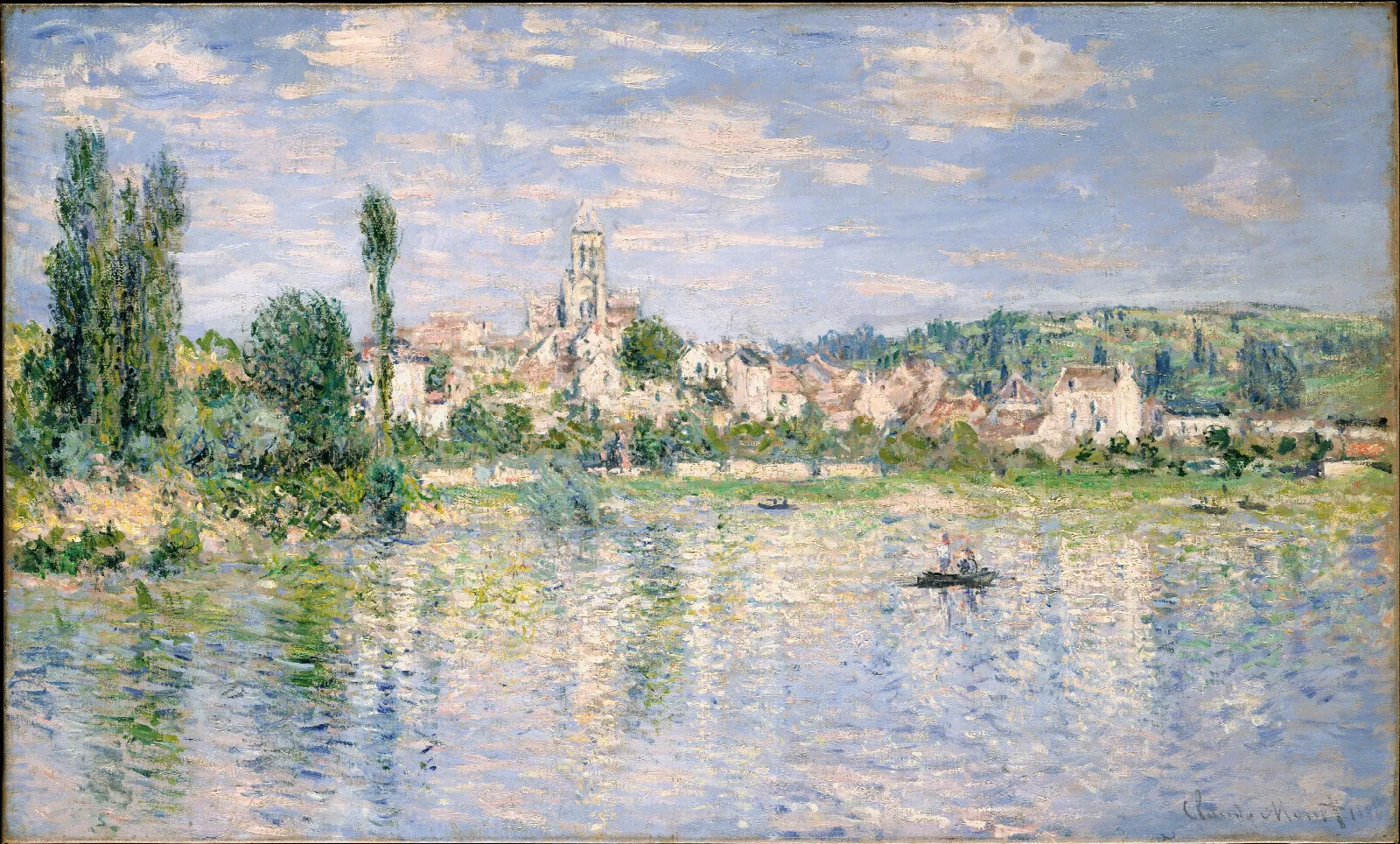Vetheuil In Summer Wall Art by Claude Monet - Canvas Print