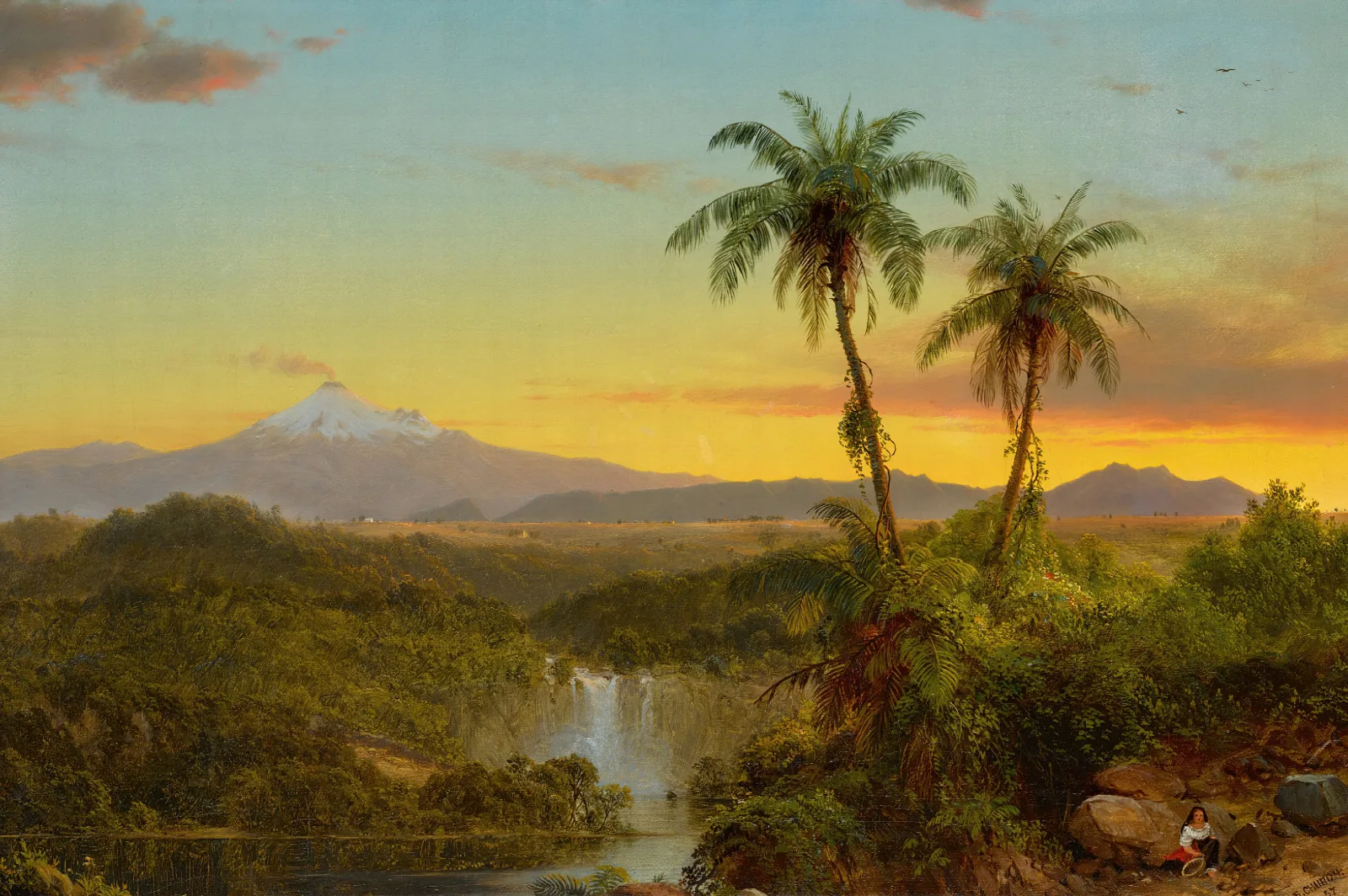 South American Landscape 3 Wall Art by Frederic Edwin Church - Canvas Print