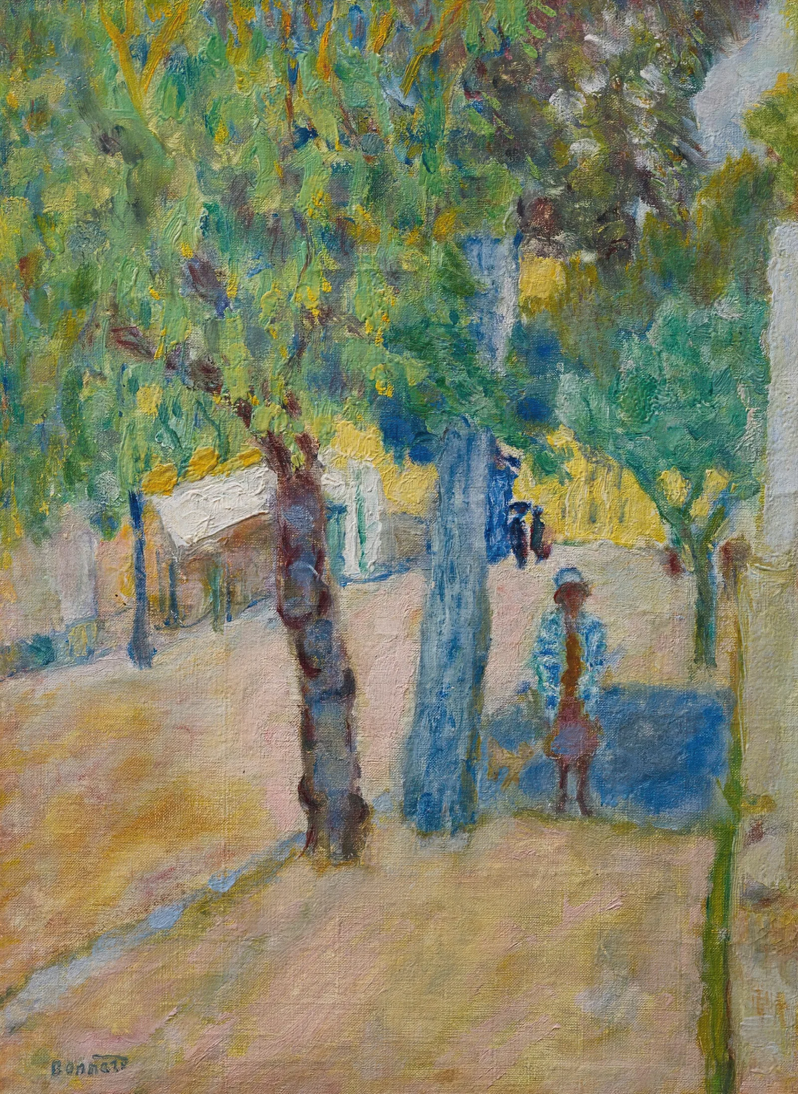 Personnage Sous Un Arbre Wall Art by Pierre Bonnard - Canvas Print