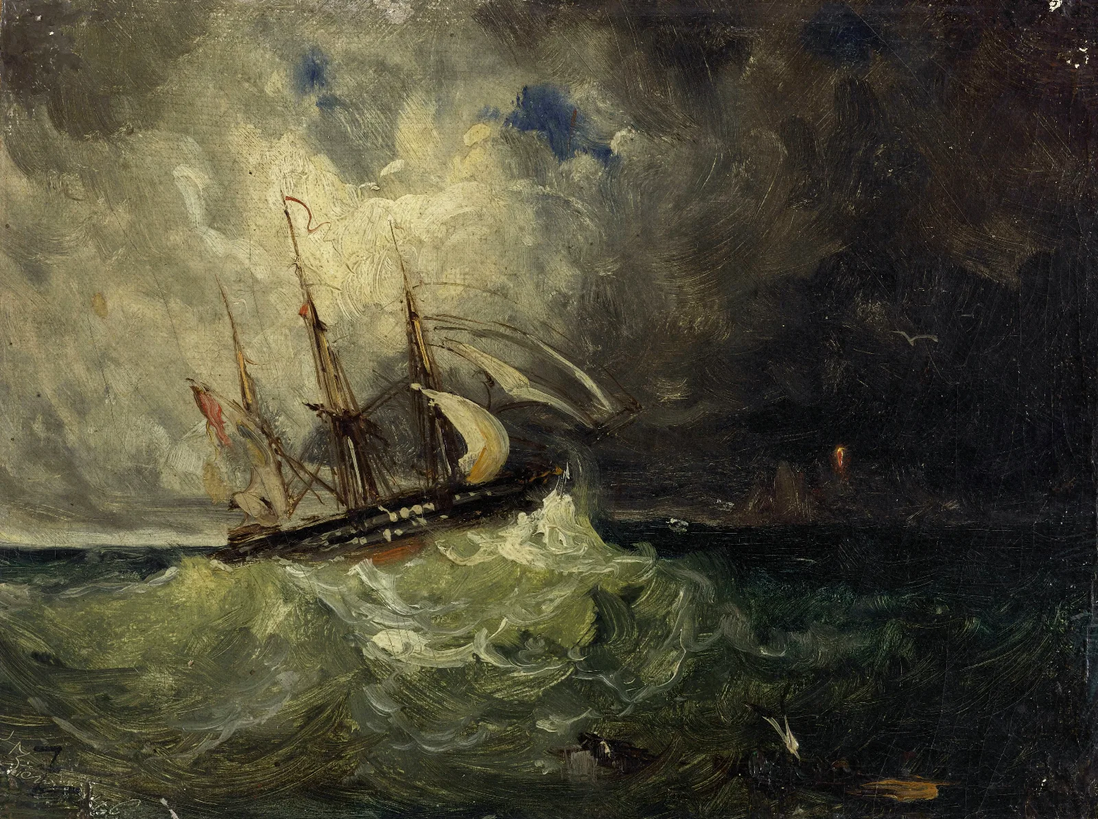 La Tempete Wall Art by Félix Ziem - Canvas Print