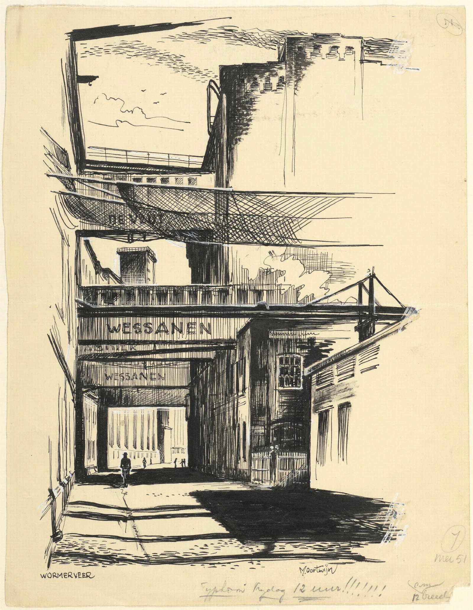 Gezicht In Het Industriecomplex Van Wessanen Wall Art by Maarten Oortwijn - Canvas Print