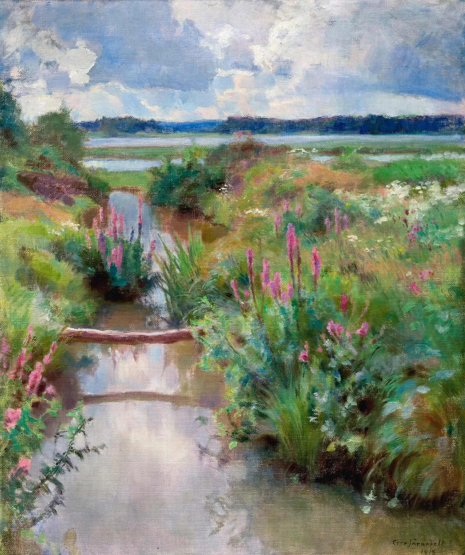 Blooming Summer Wall Art by Eero Järnefelt - Canvas Print