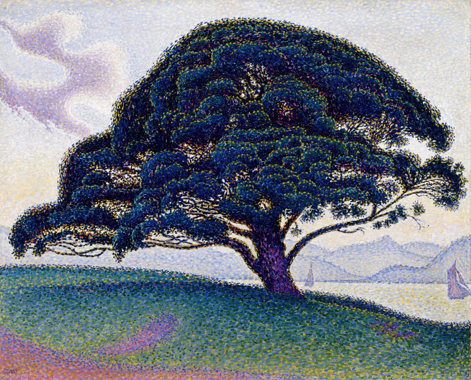 The Bonaventure Pine Wall Art by Paul Signac - Canvas Print