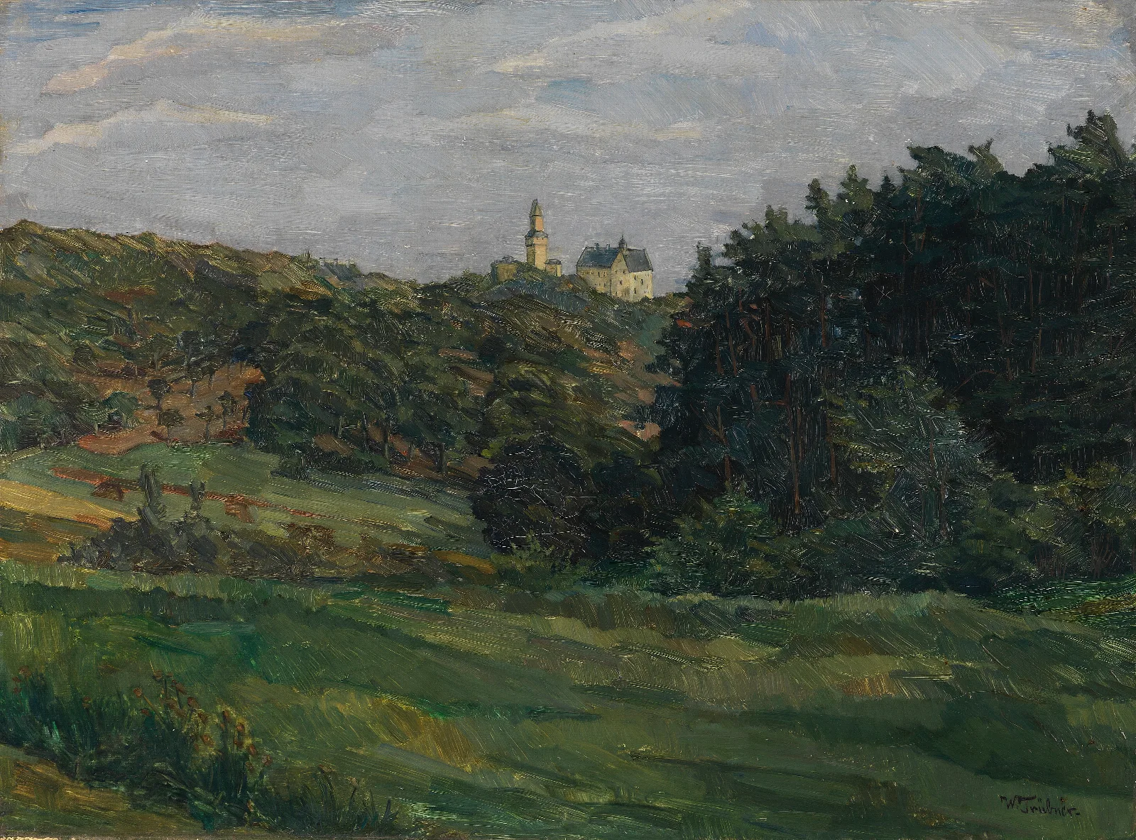 Burg Kronberg Im Taunus Wall Art by Wilhelm Trübner - Canvas Print