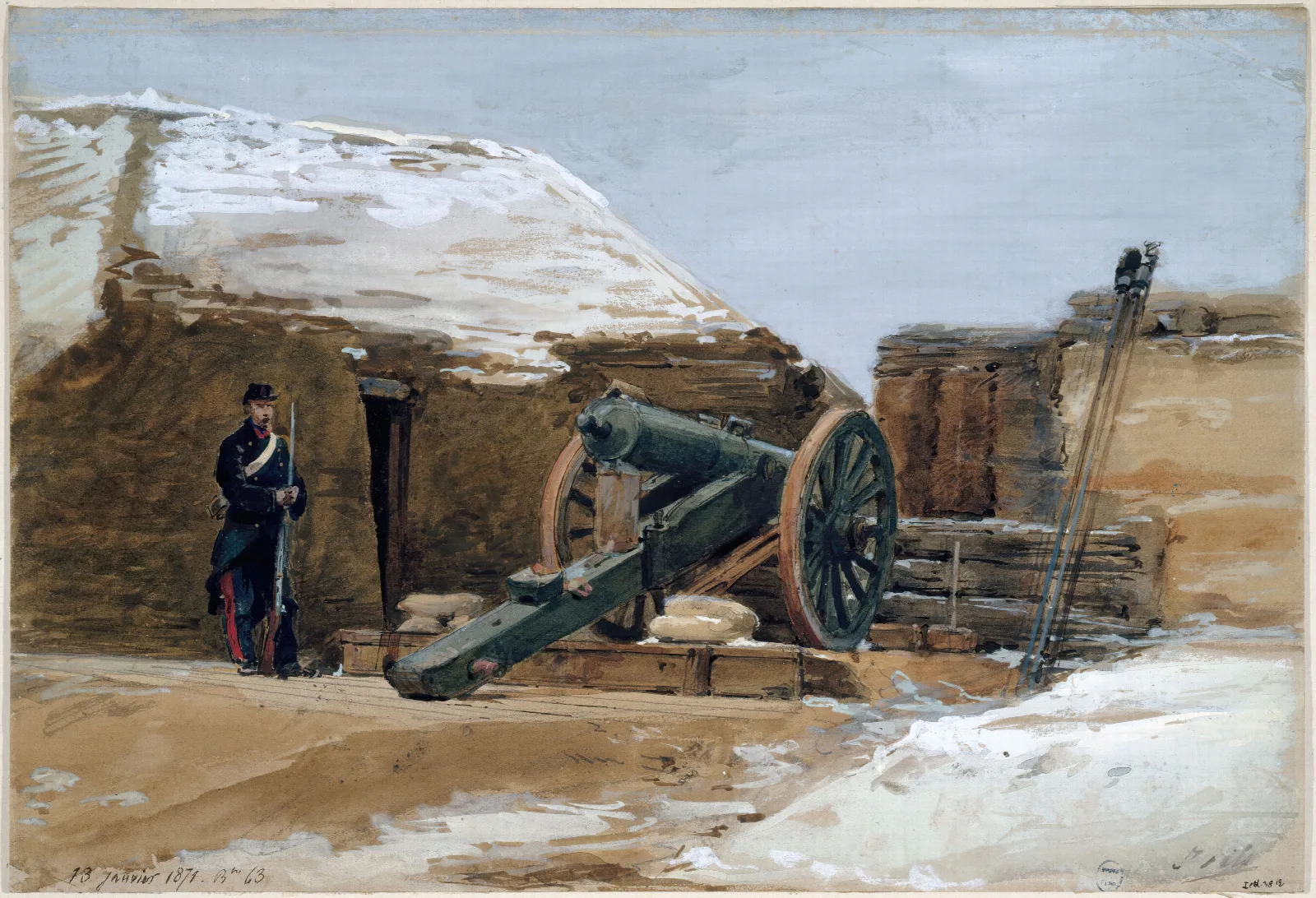 Le Bastion 63 Wall Art by Isidore Pils - Canvas Print