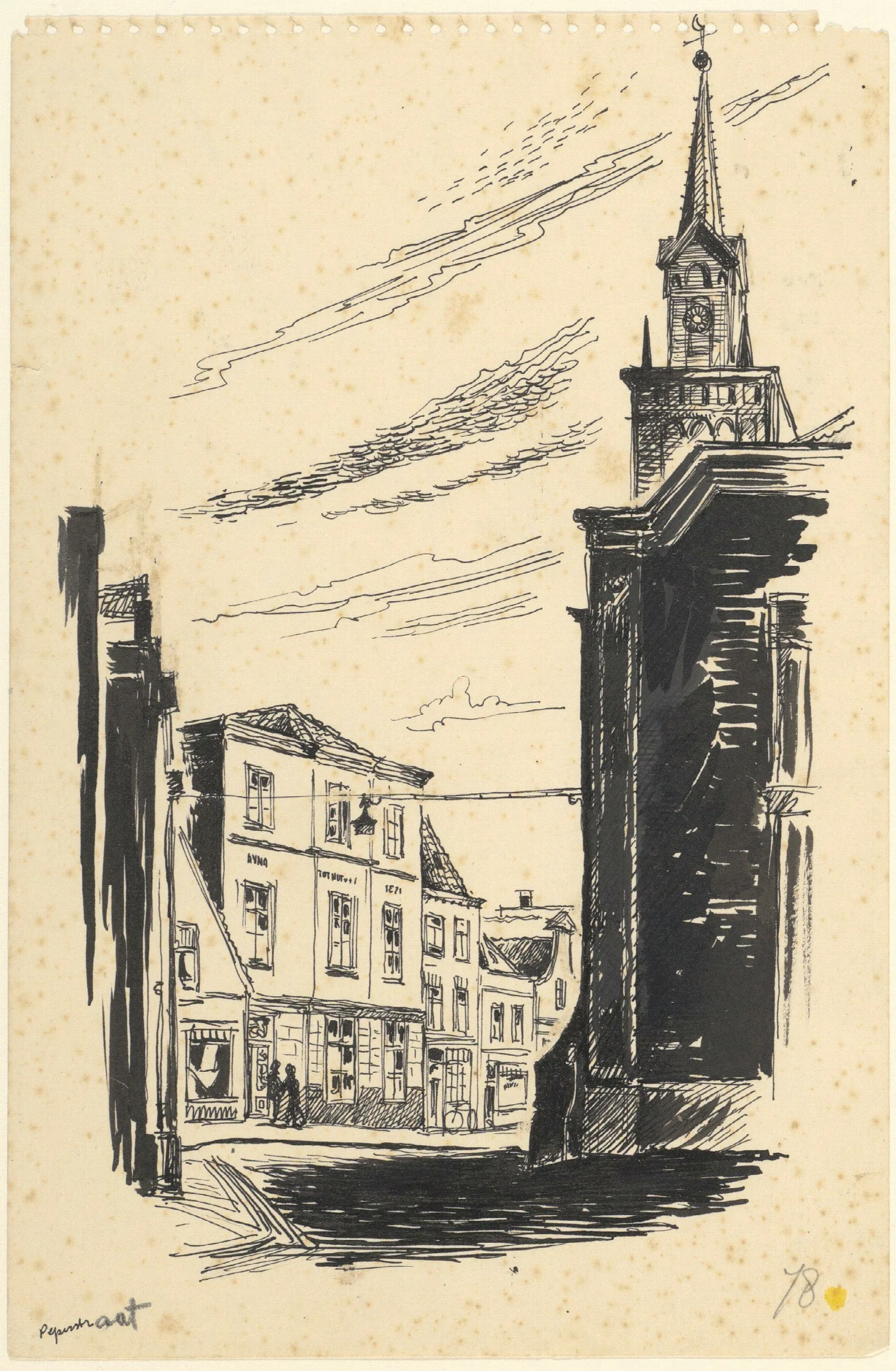 Gezicht In De Peperstraat Te Zaandam Wall Art by Maarten Oortwijn - Canvas Print