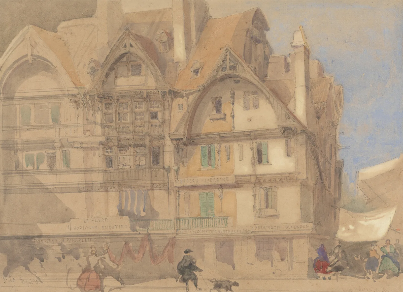 Saint Lo Wall Art by David Roberts - Canvas Print
