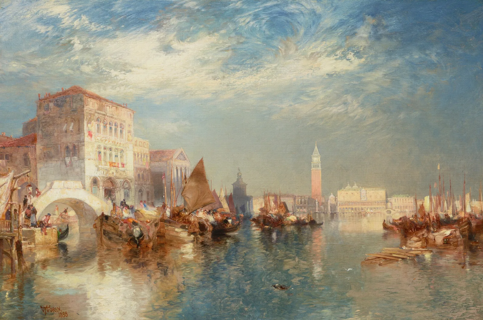 Glorious Venice Wall Art by Thomas Moran - Canvas Print
