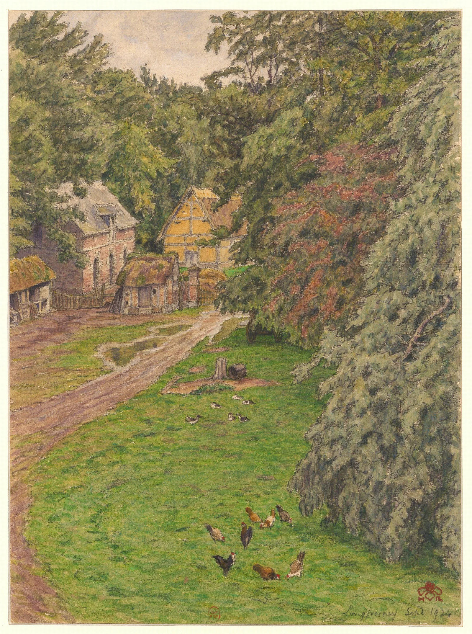 Longfresnay Wall Art by Henri Rivière - Canvas Print