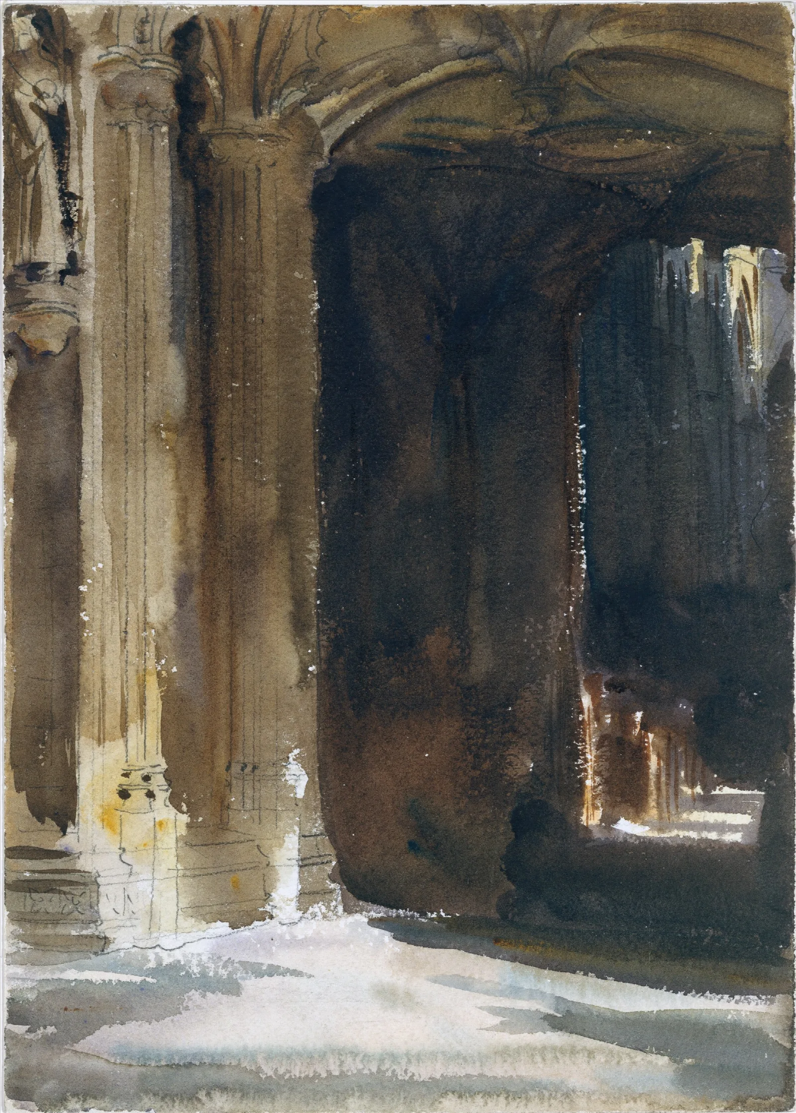 Cathedral Interior 2 Wall Art by John Singer Sargent - Canvas Print