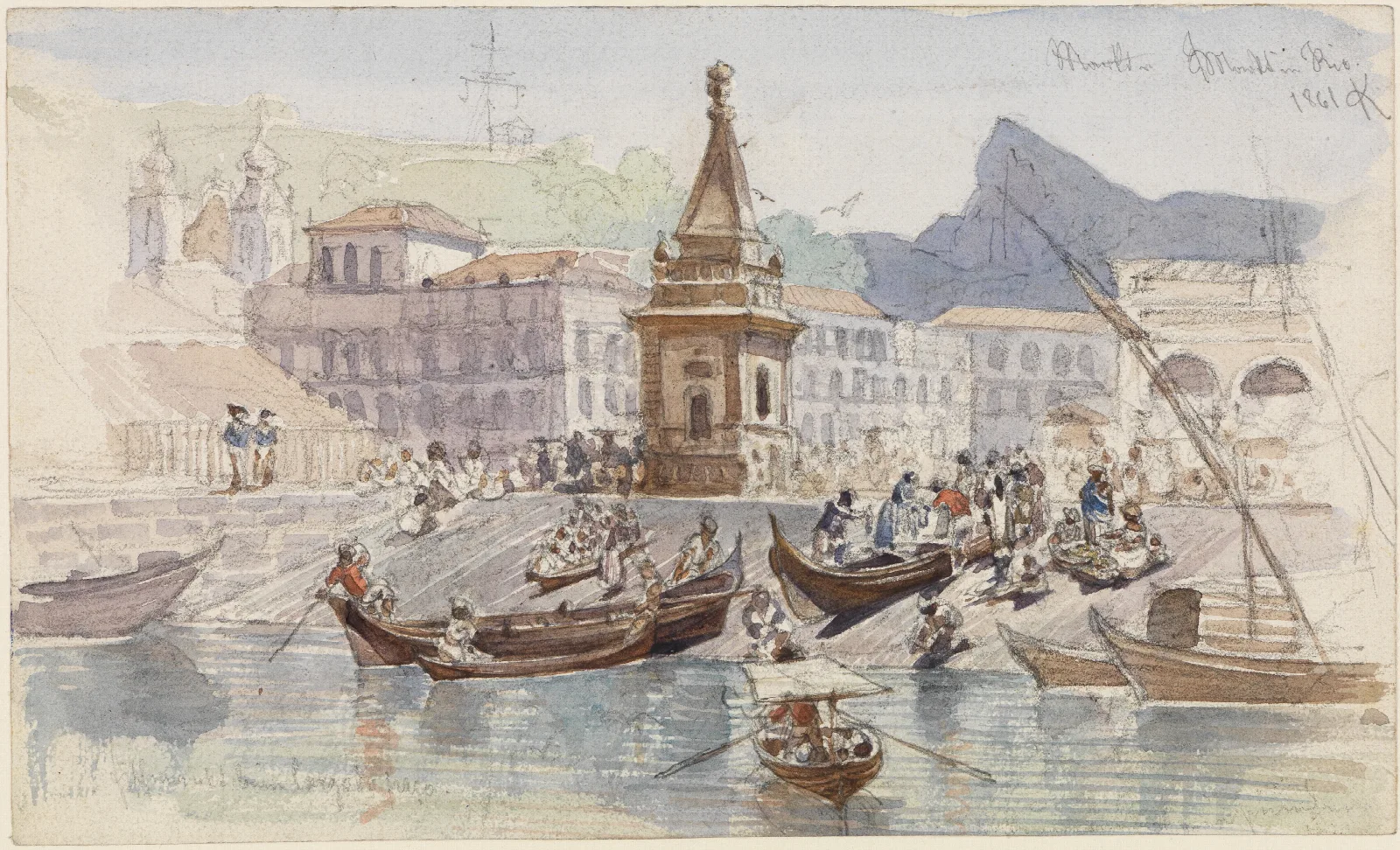Markt In Rio Wall Art by Ferdinand Keller - Canvas Print