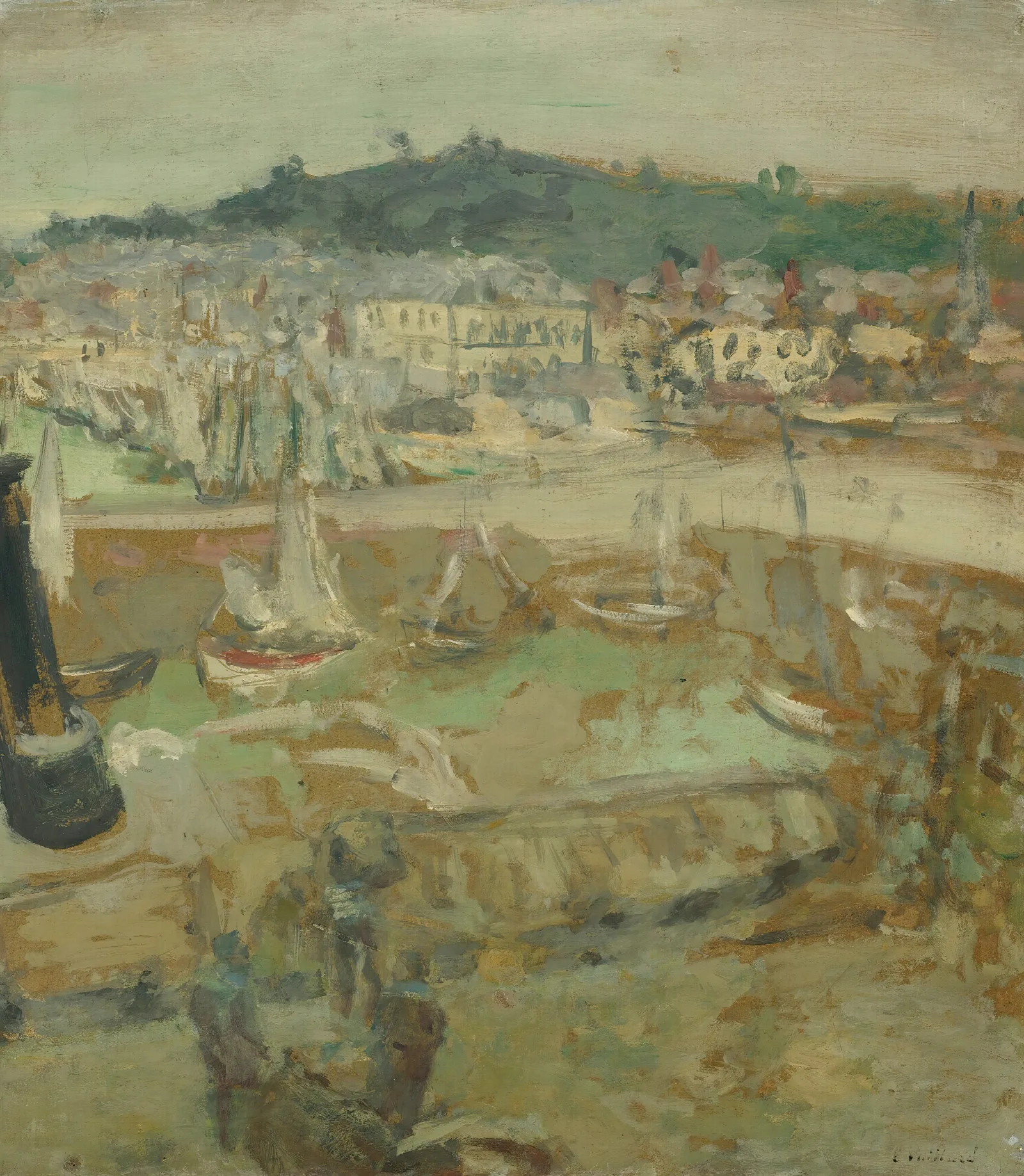 Le Petit Port Honfleur Wall Art by Édouard Vuillard - Canvas Print