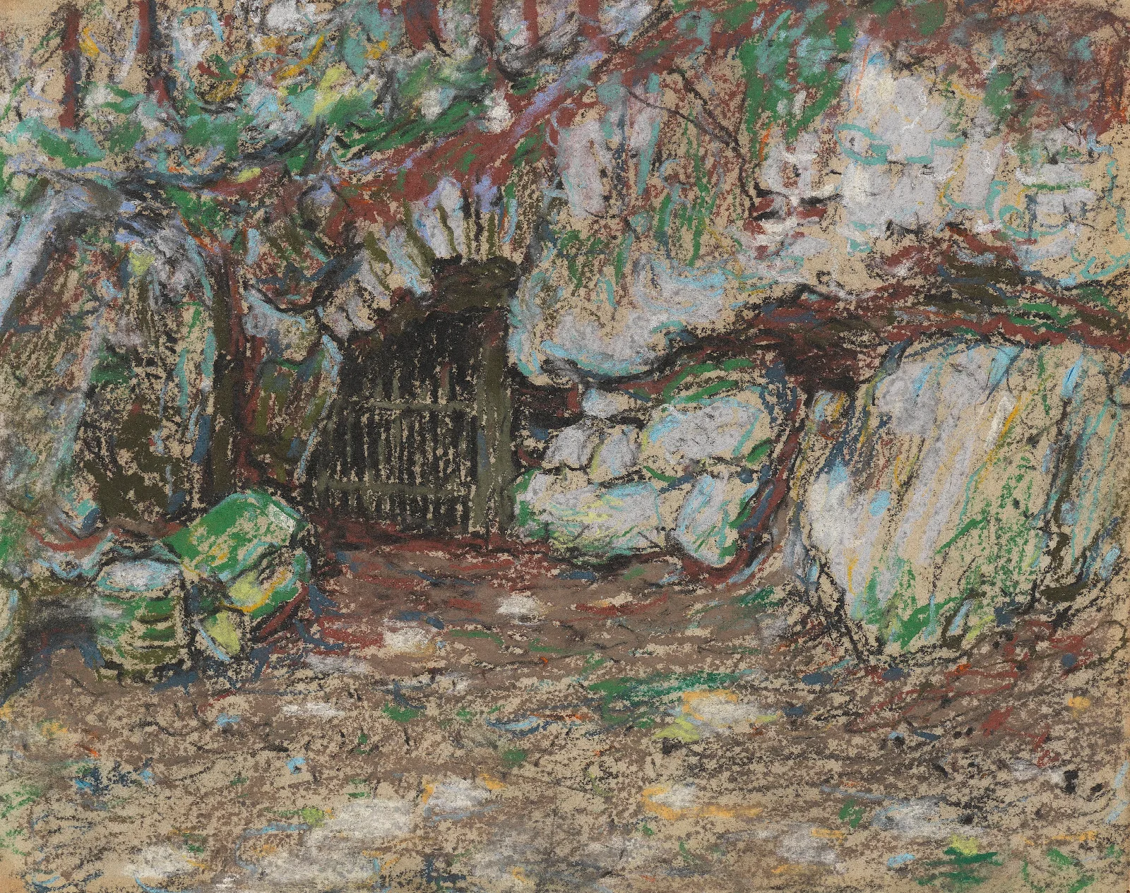 Grotte Im Park Weimar Wall Art by Christian Rohlfs - Canvas Print