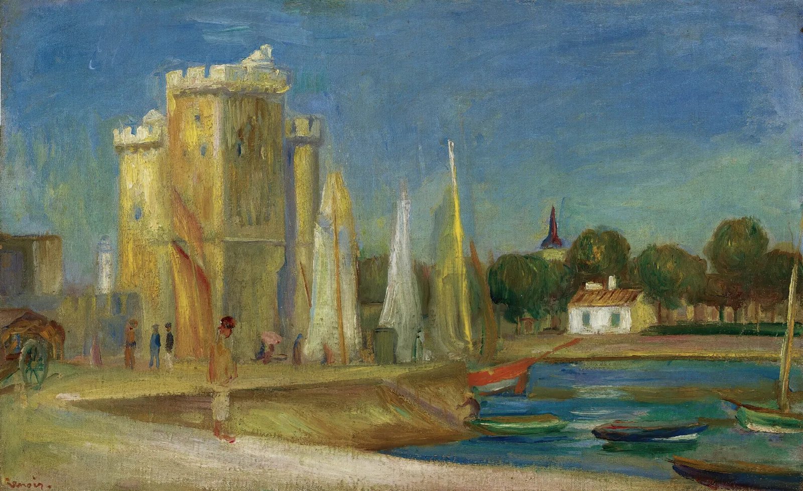 Port De La Rochelle Wall Art by Pierre-Auguste Renoir - Canvas Print