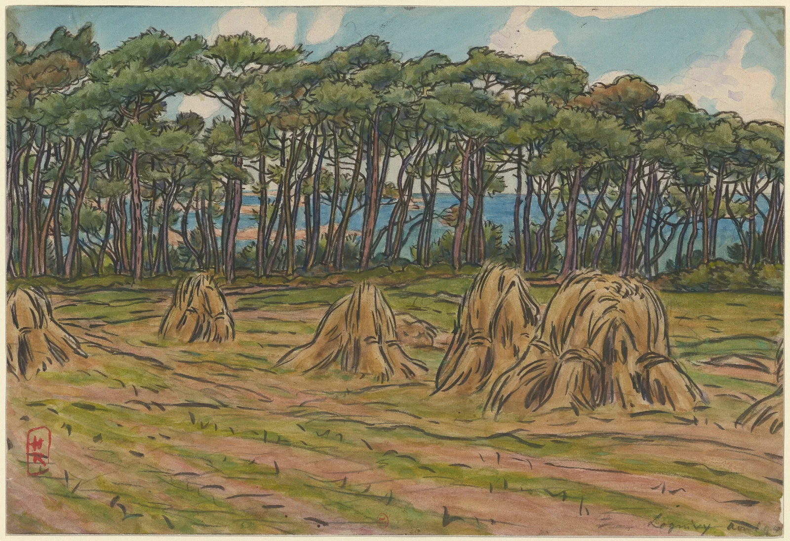 Loguivy 8 Wall Art by Henri Rivière - Canvas Print