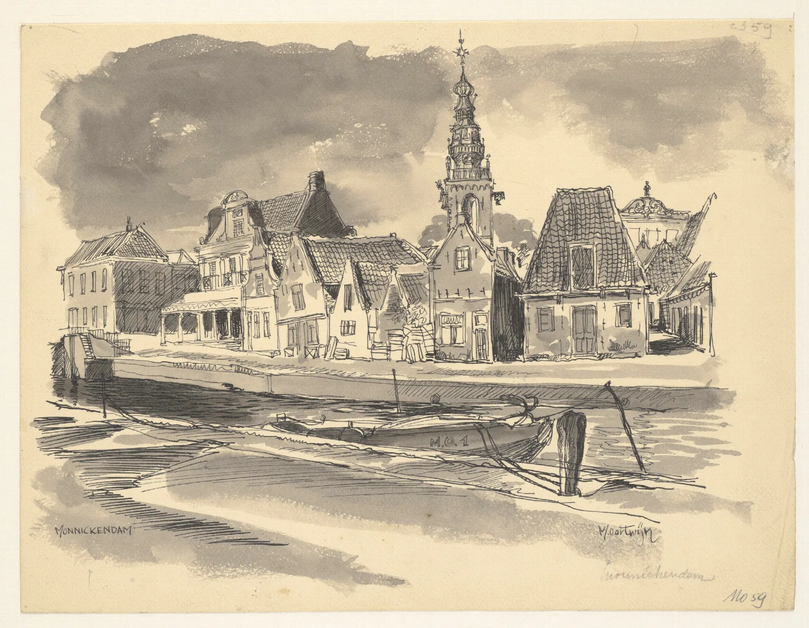 Kade Waag En Speeltoren Wall Art by Maarten Oortwijn - Canvas Print