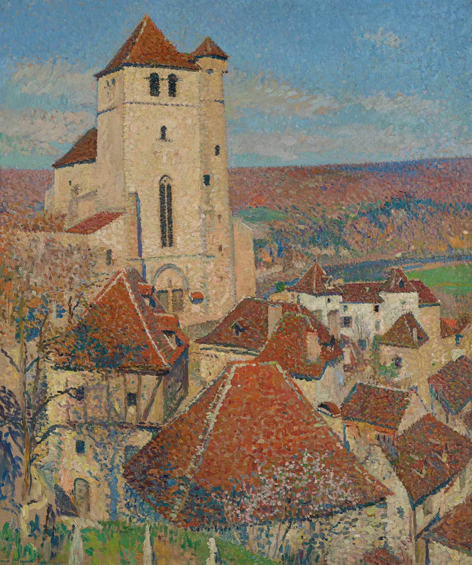 Saint Cirq Lapopie 2 Wall Art by Henri Martin - Canvas Print