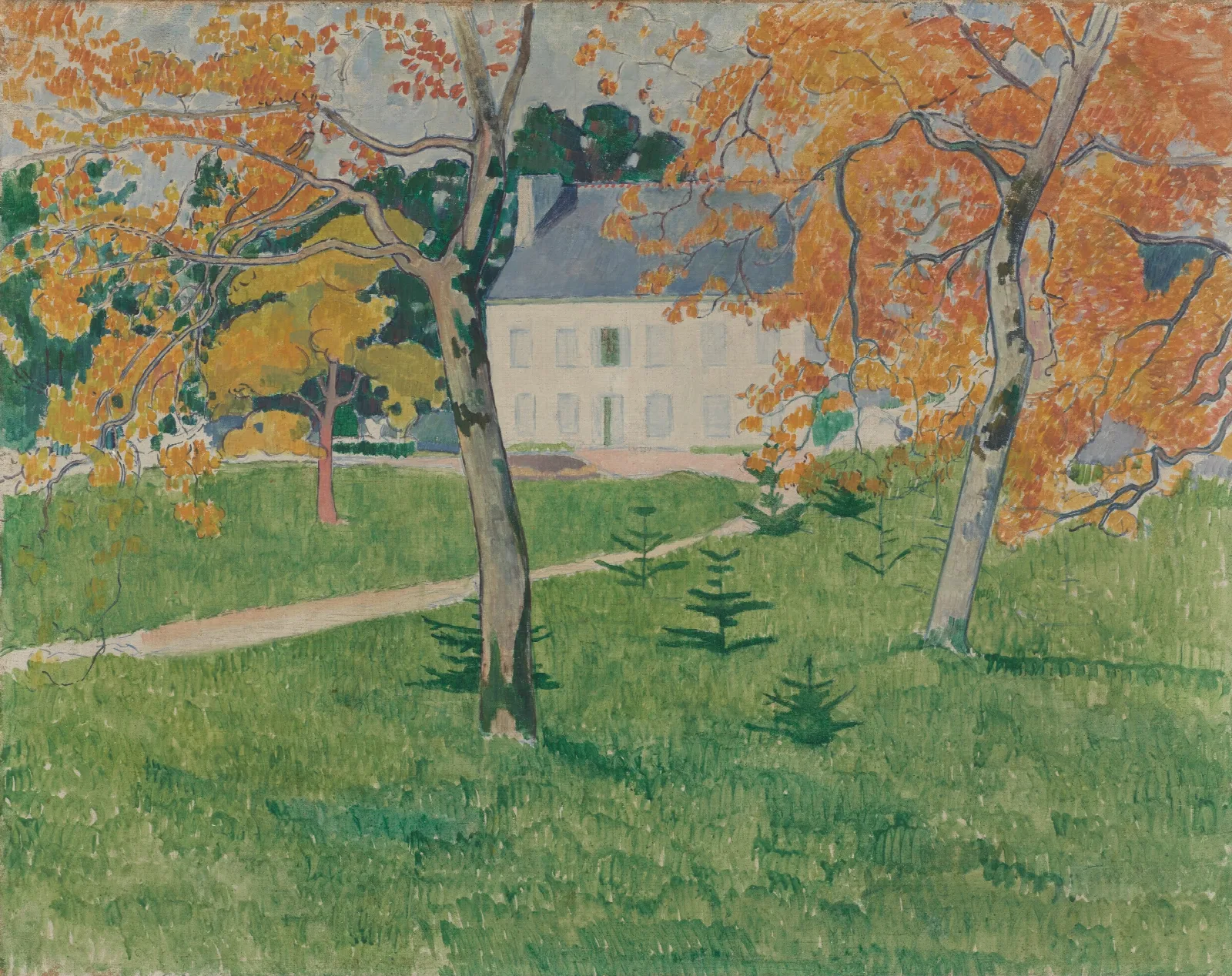House Among Trees Pont Aven Wall Art by Emile Bernard - Canvas Print