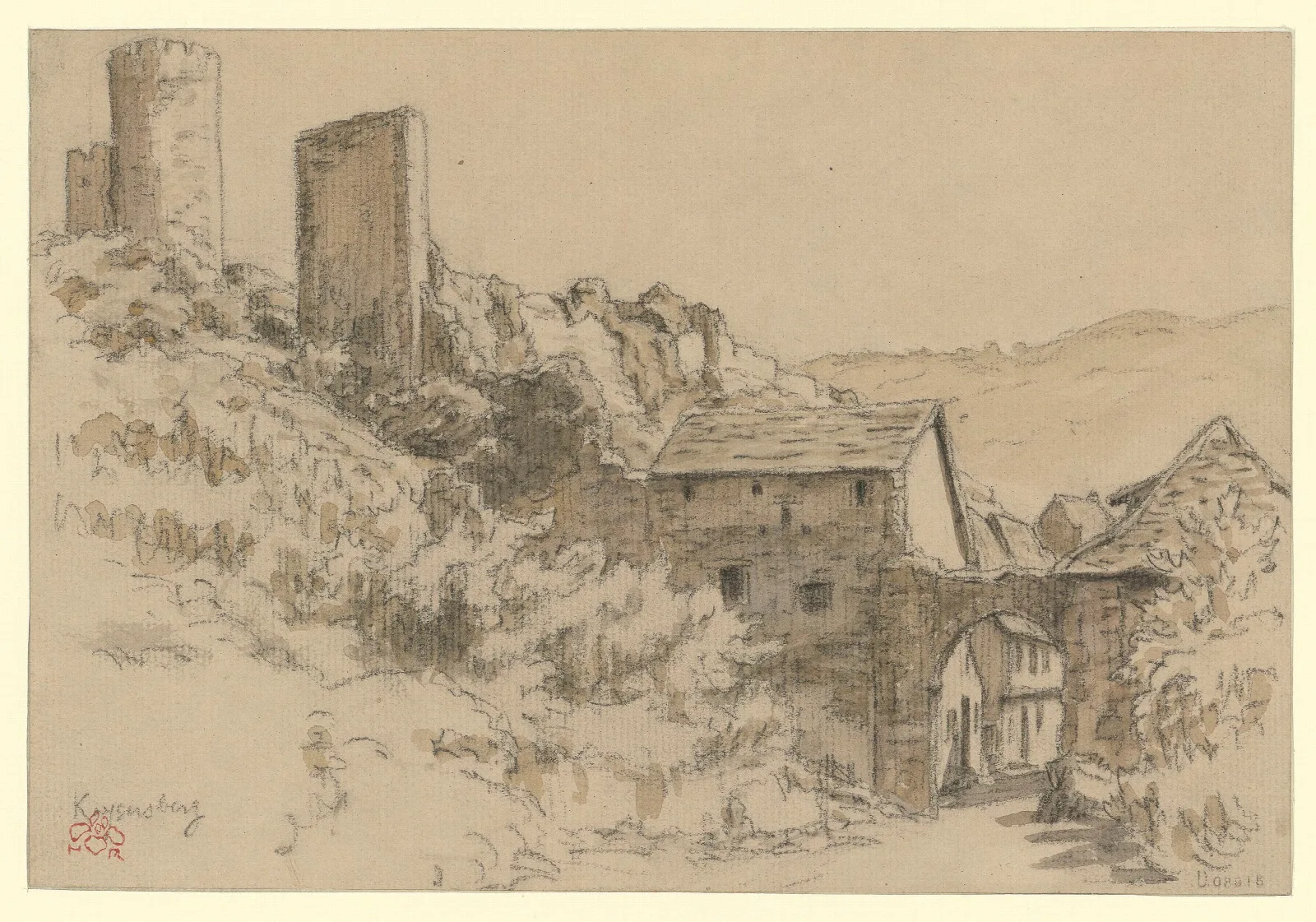 Kaysersberg 2 Wall Art by Henri Rivière - Canvas Print