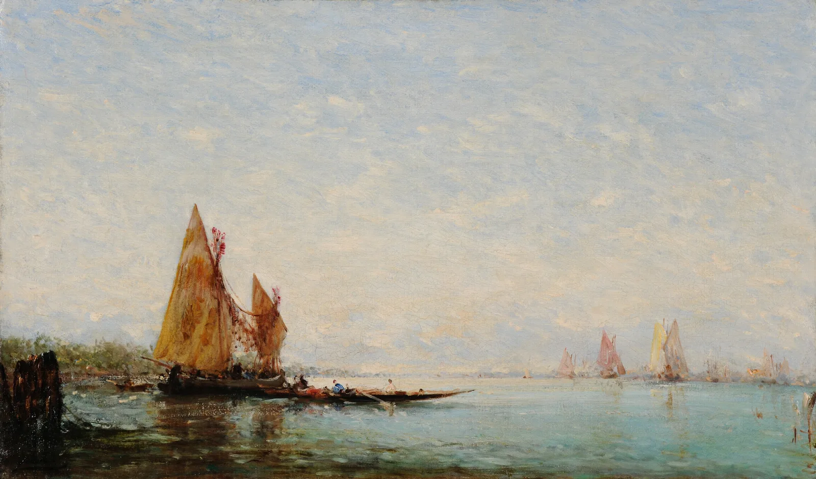 Marine Constantinople Wall Art by Félix Ziem - Canvas Print